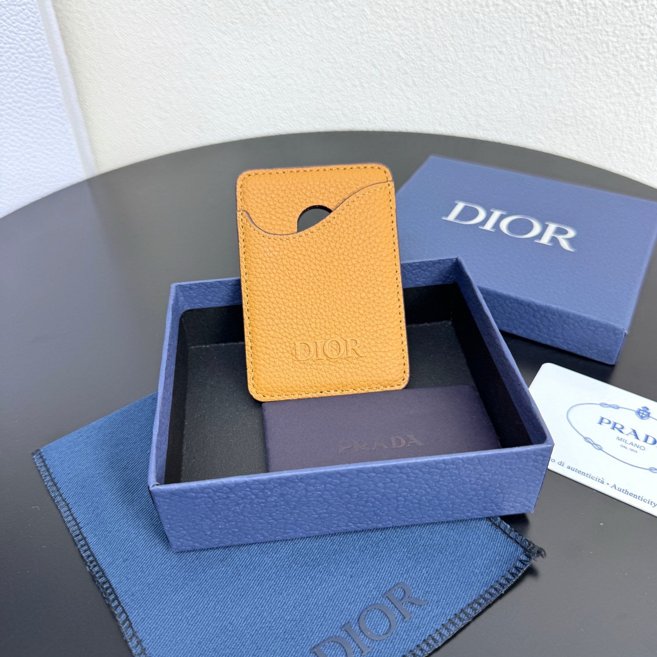 Camel and Black Wallet - FashionHype.xyz