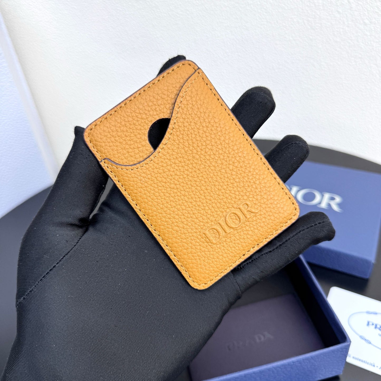 Camel and Black Wallet