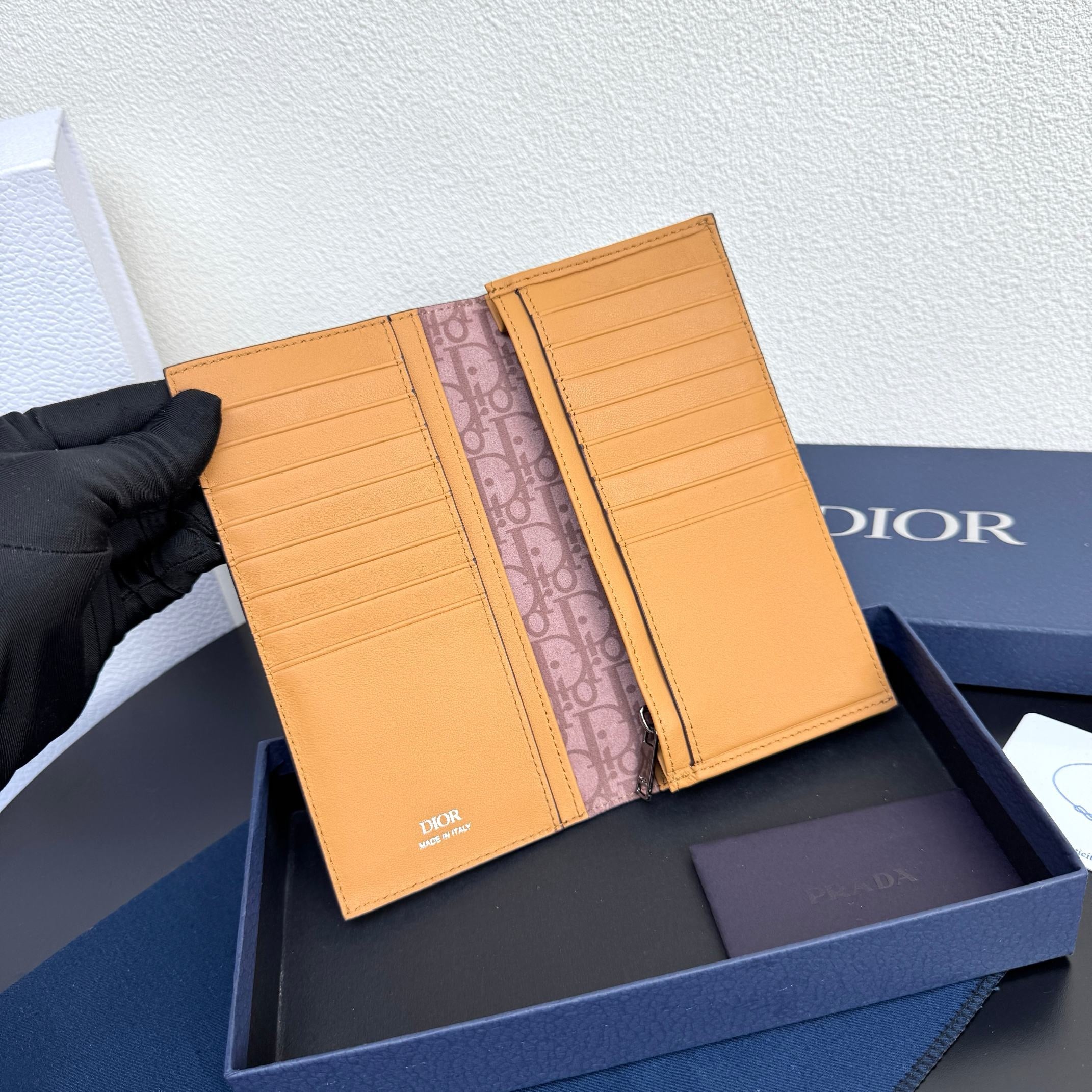 Camel and Black Wallet