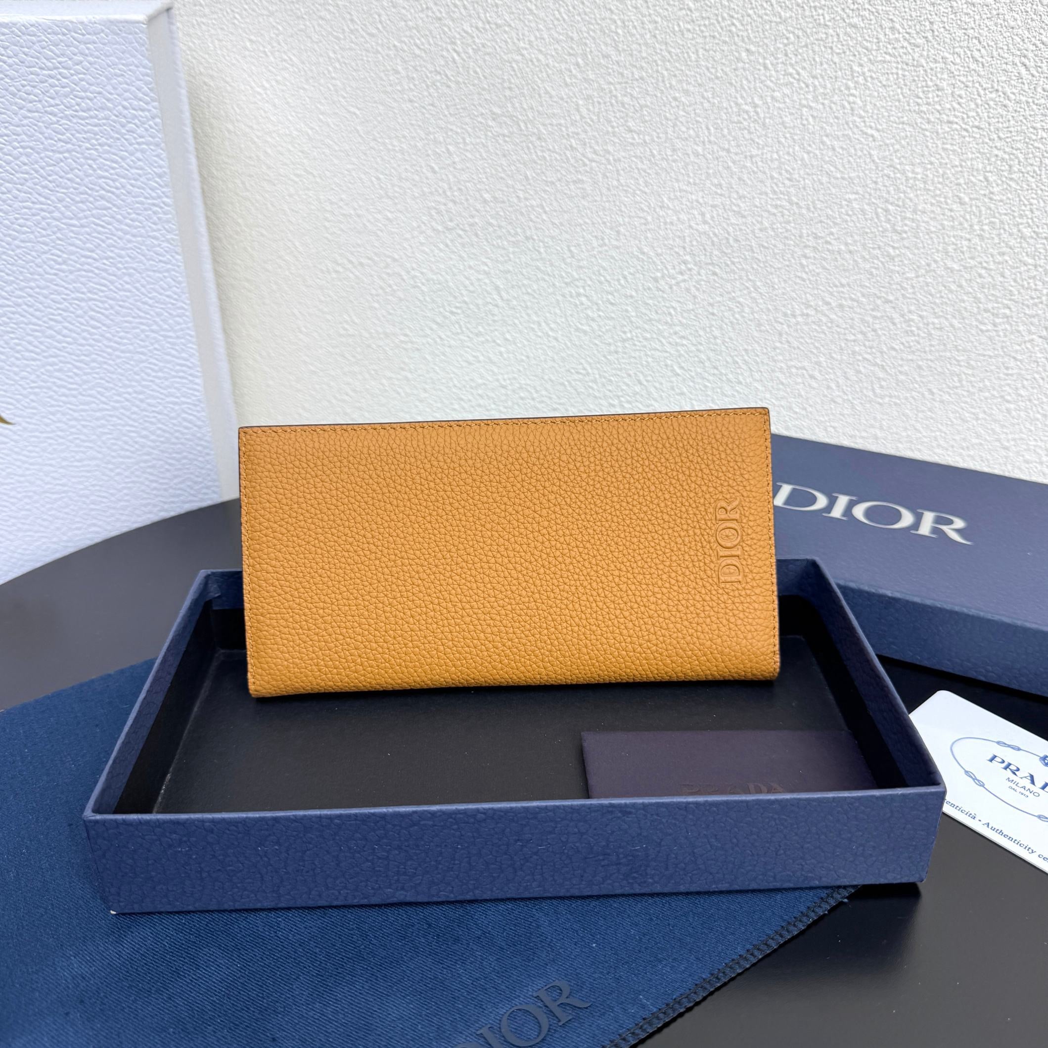 Camel and Black Wallet