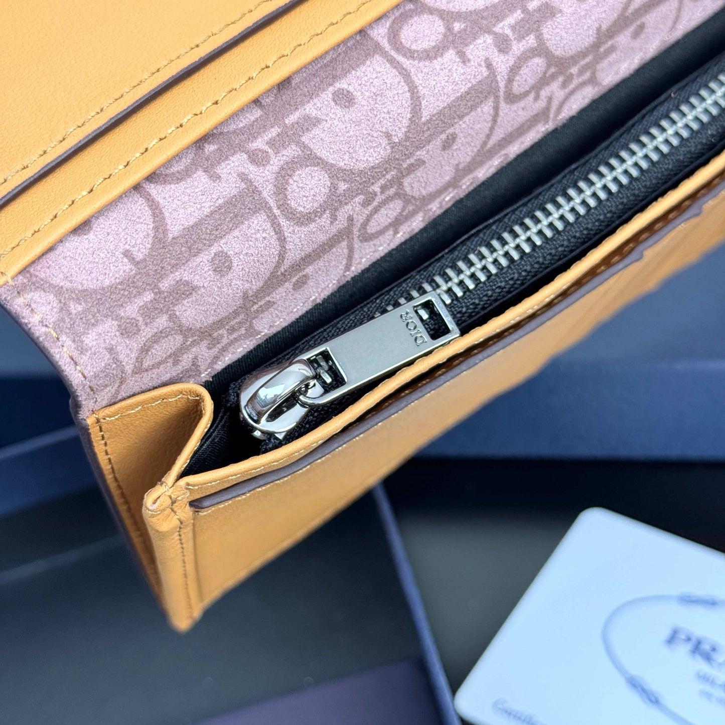 Camel and Black Wallet