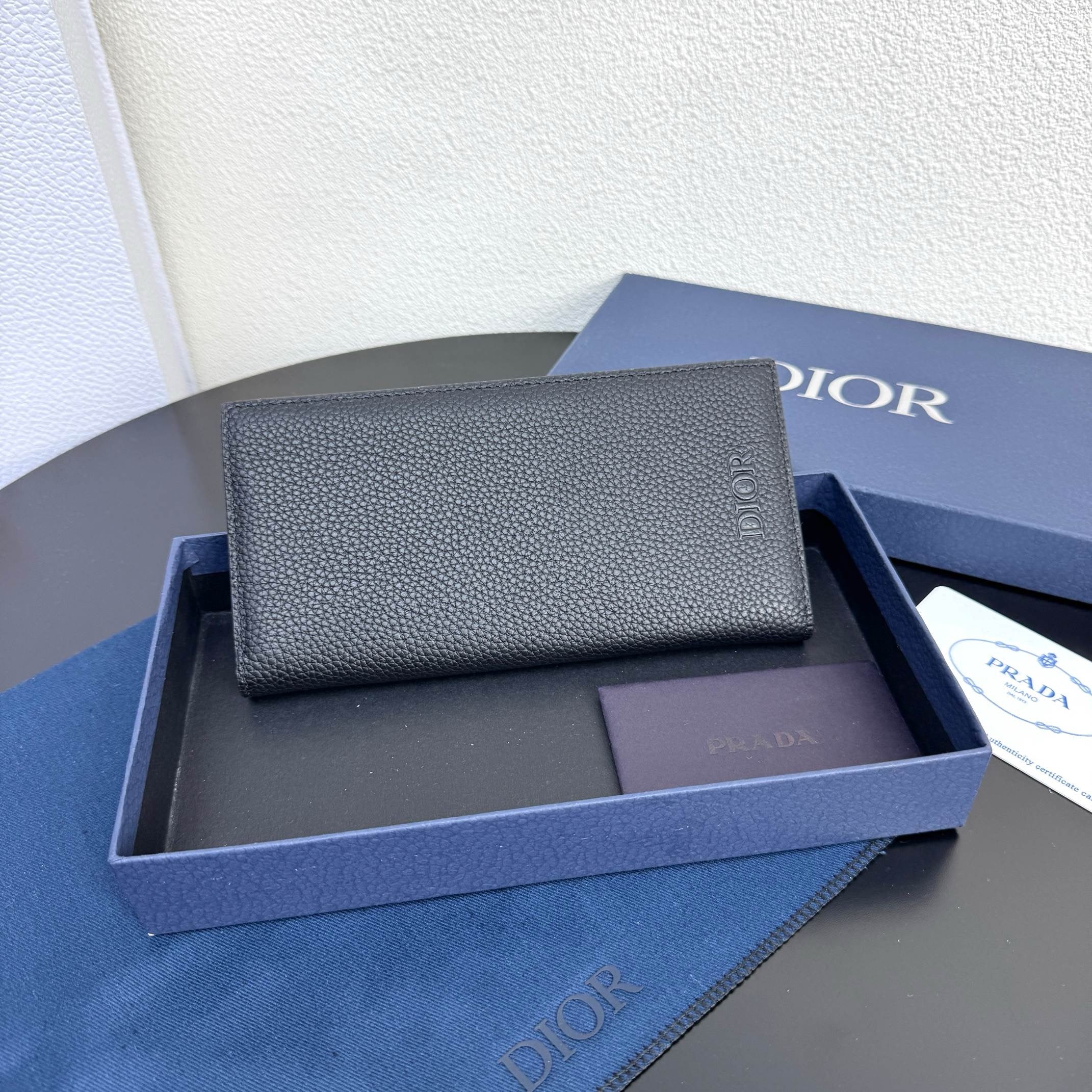 Camel and Black Wallet