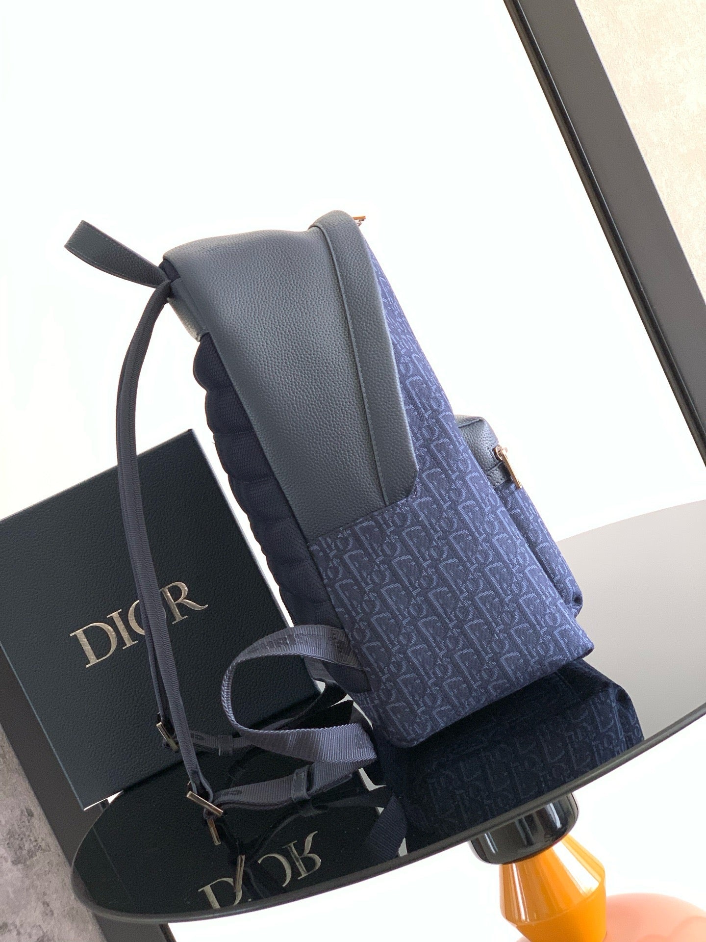 Dark Blue and Black Backpack