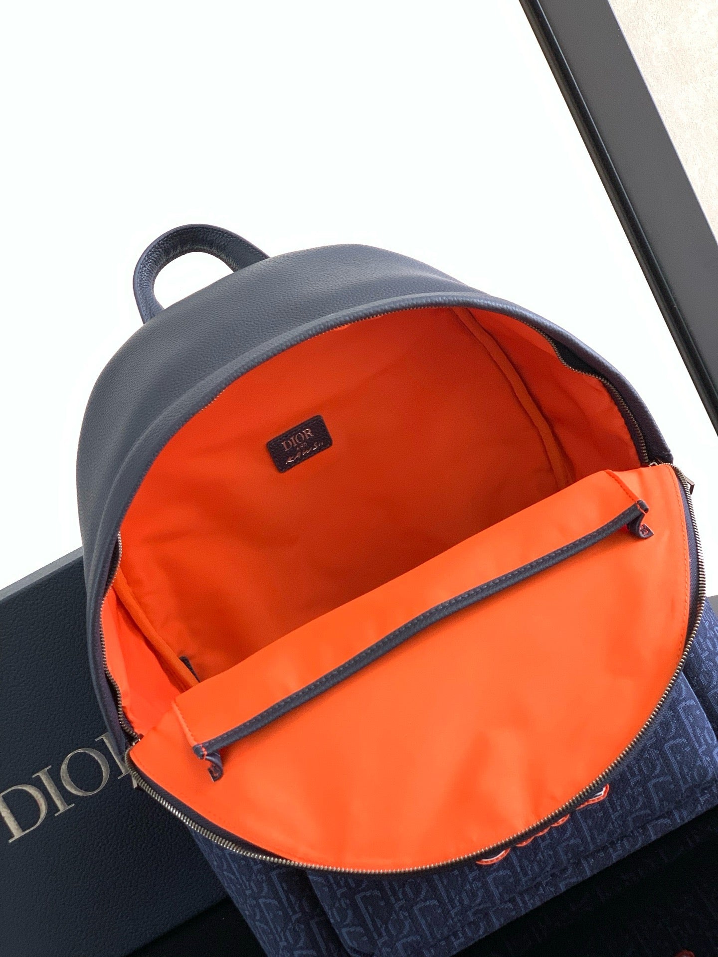 Dark Blue and Black Backpack