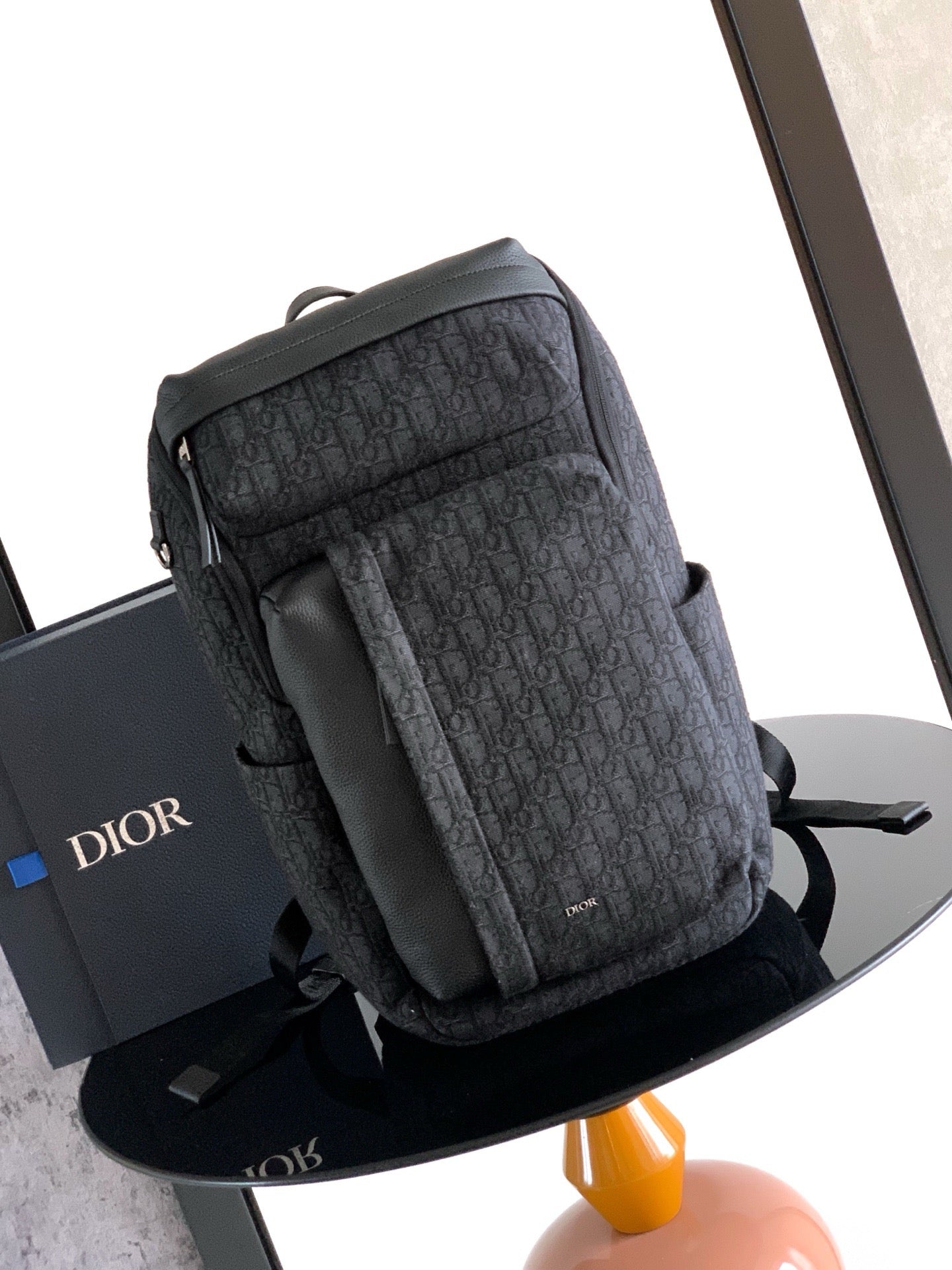 Black and Beige Backpack
