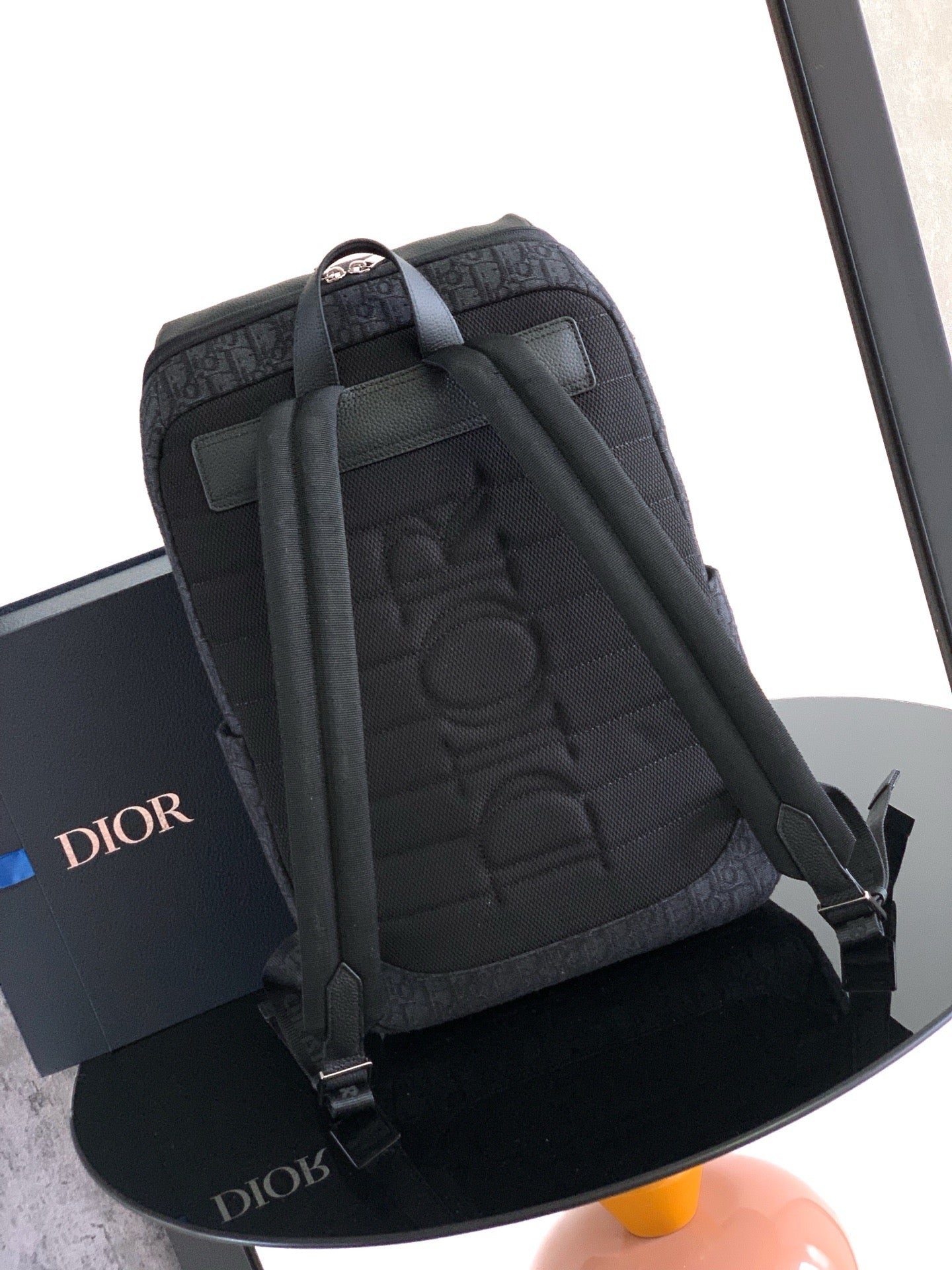 Black and Beige Backpack