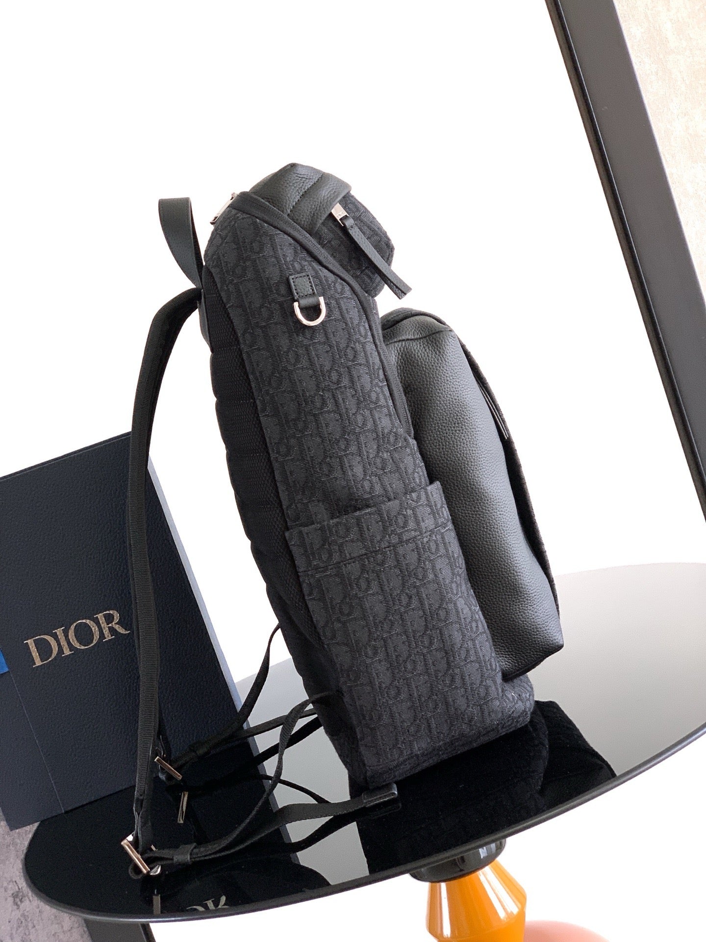 Black and Beige Backpack