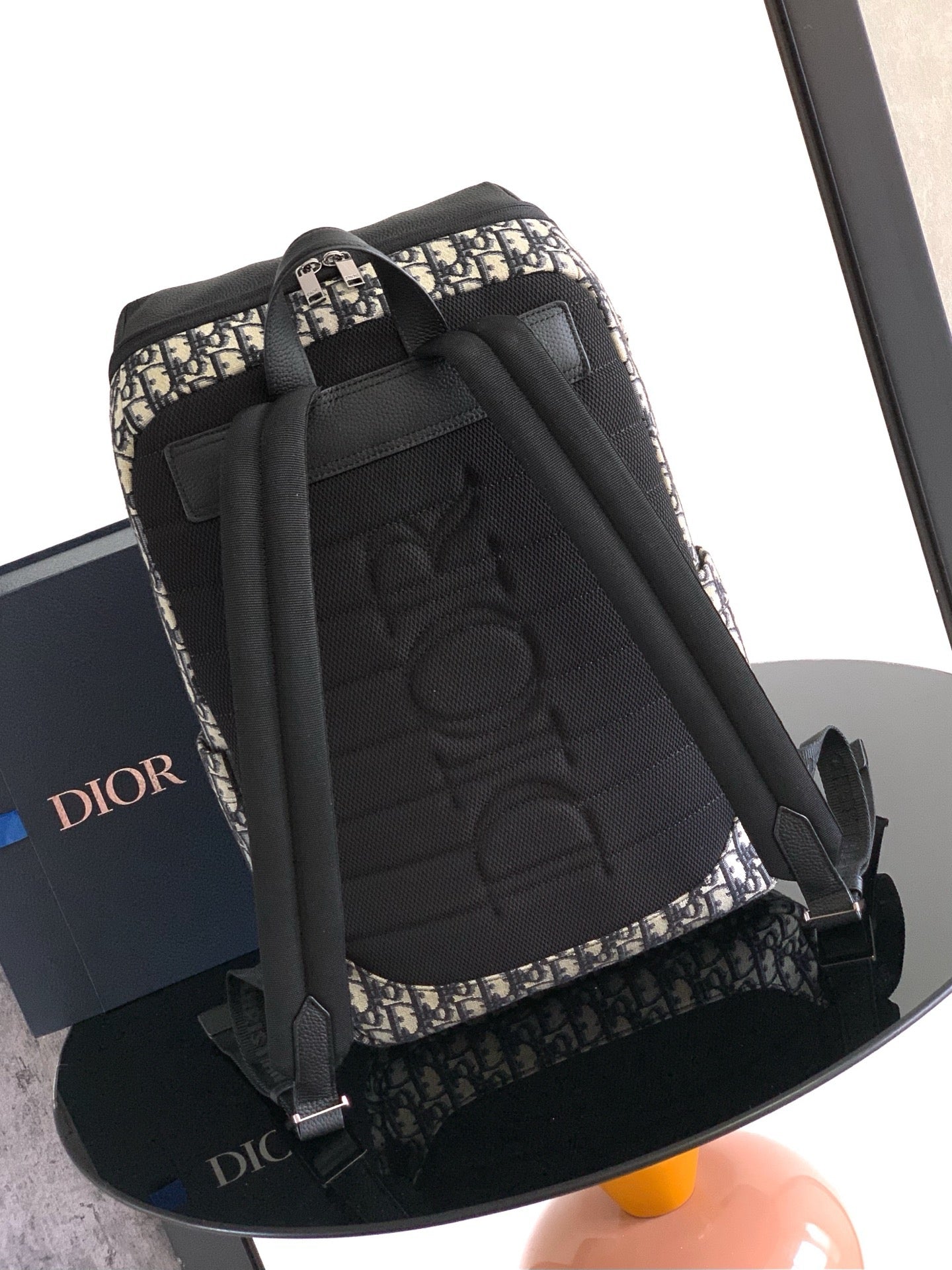 Black and Beige Backpack