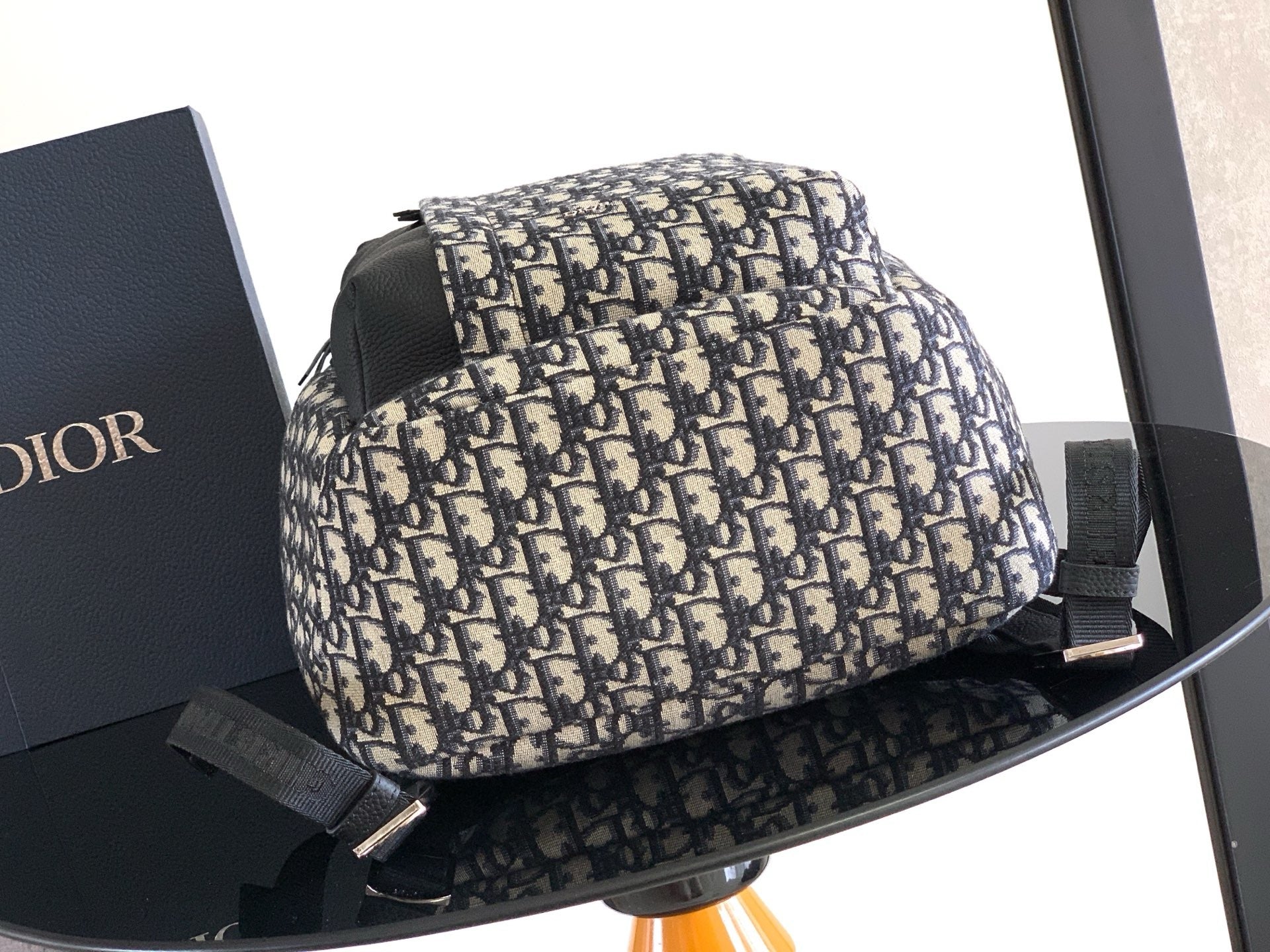 Black and Beige Backpack