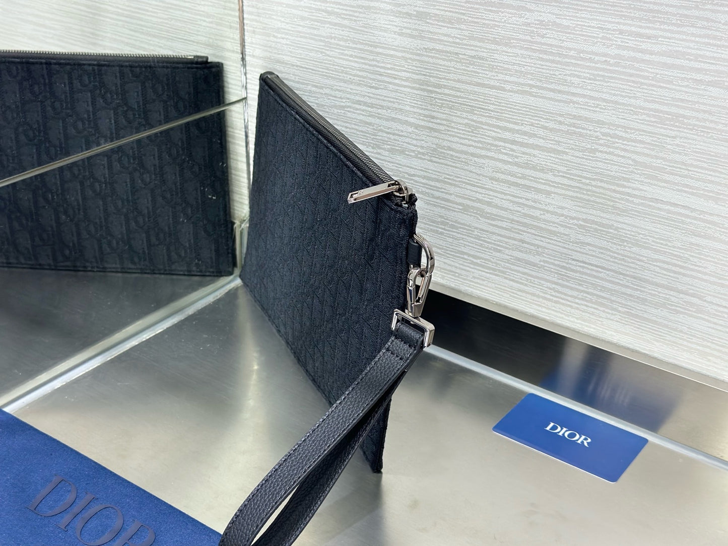 Dark Blue and Beige Bag