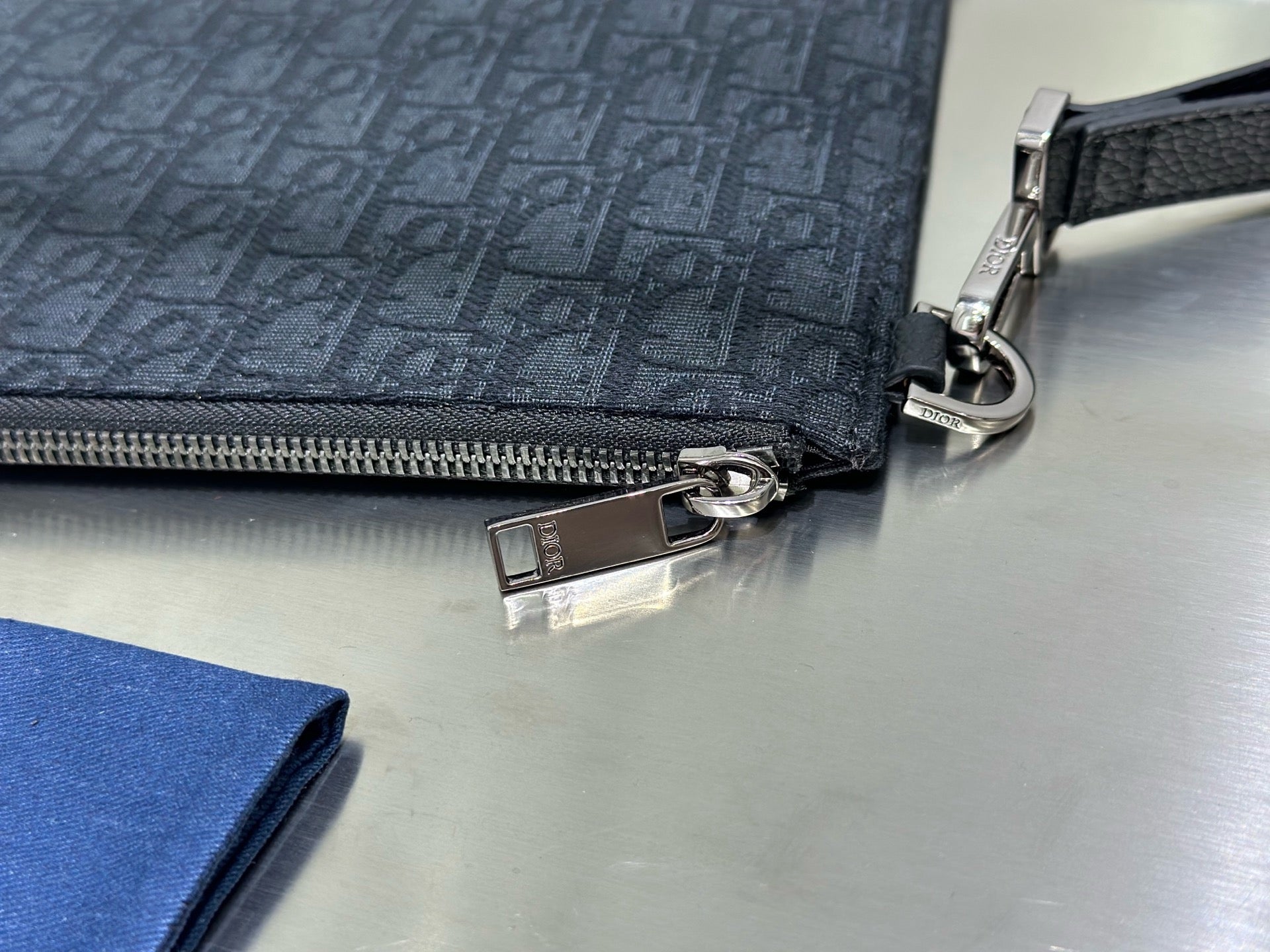 Dark Blue and Beige Bag - FashionHype.xyz