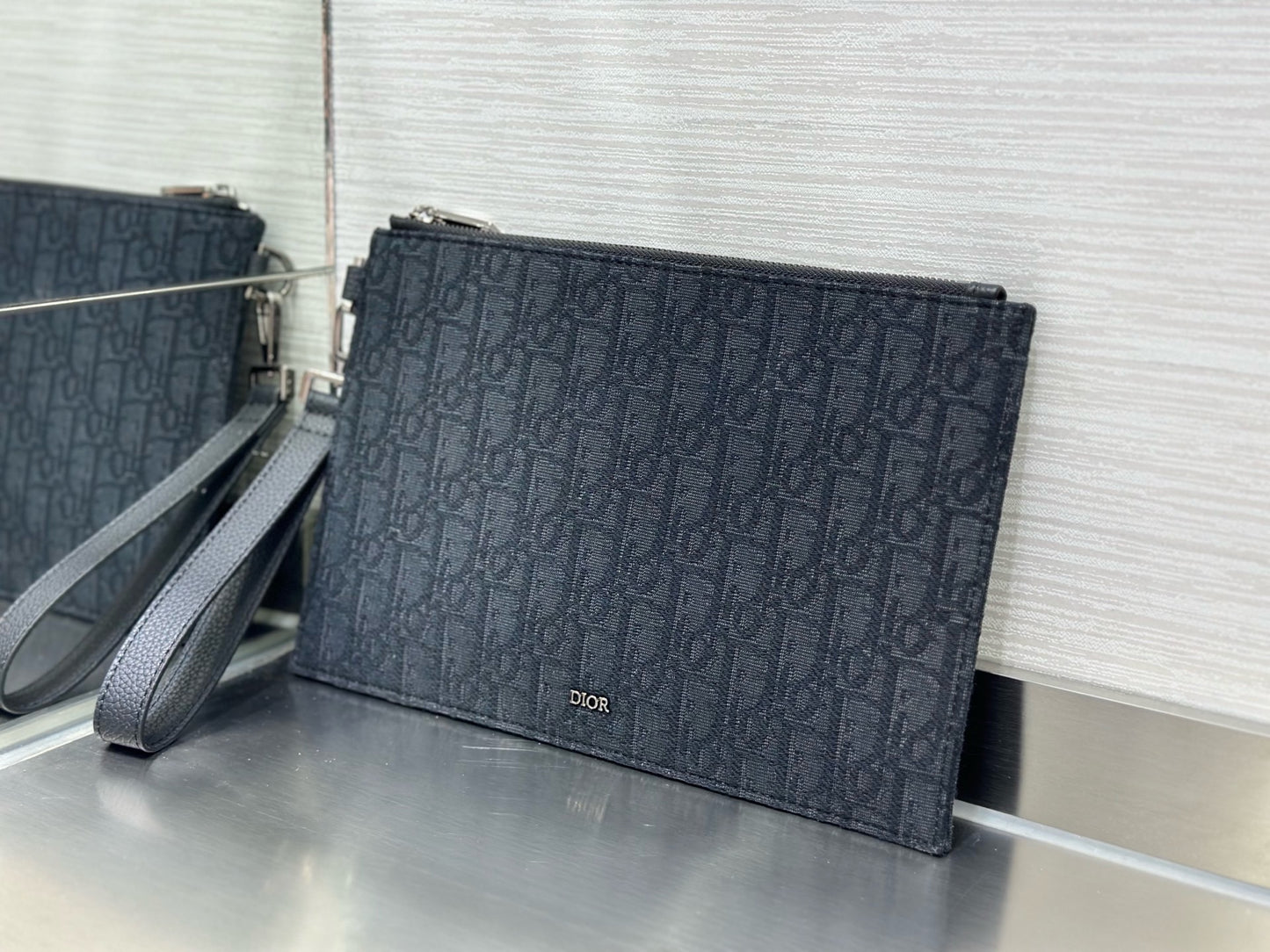 Dark Blue and Beige Bag