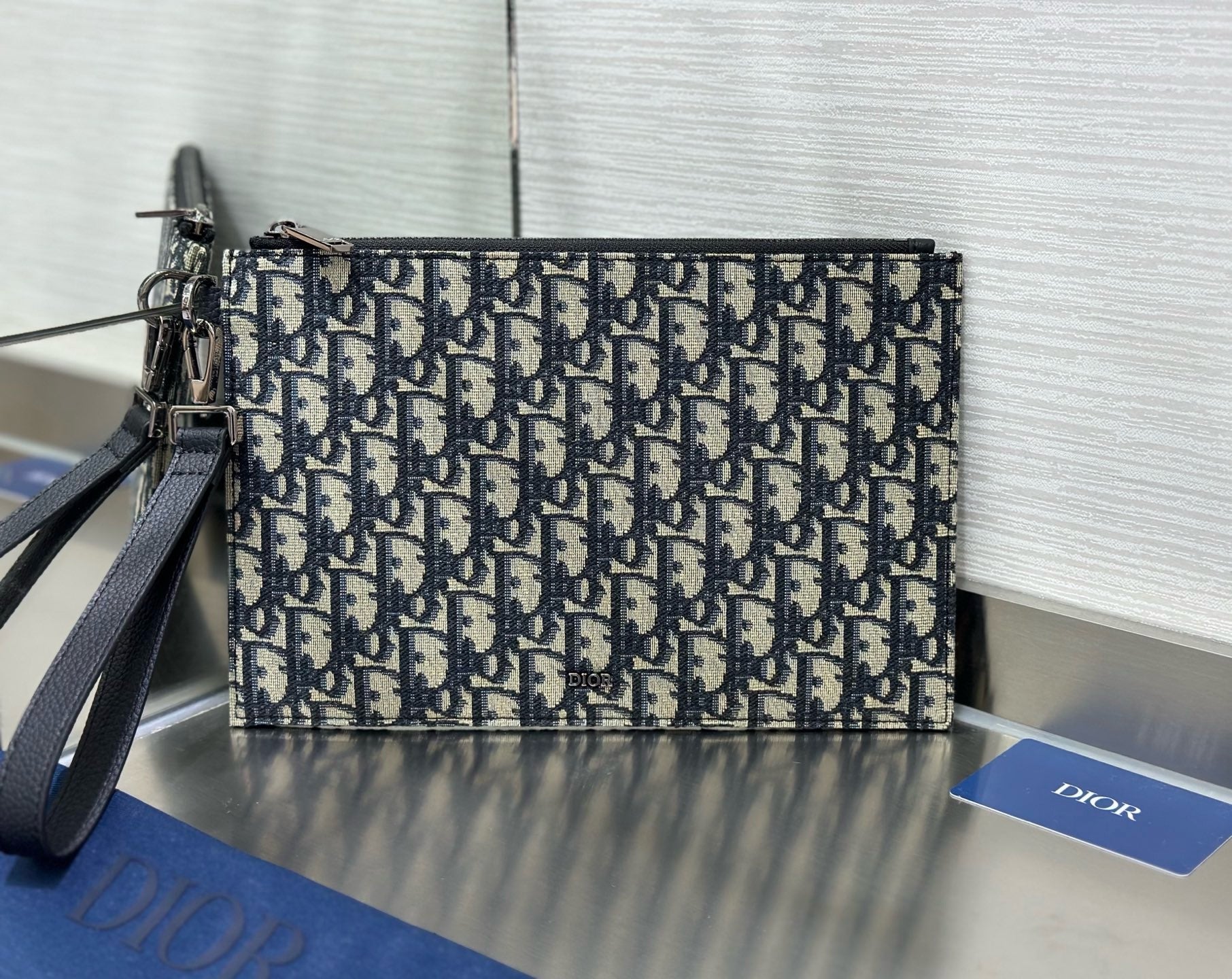 Dark Blue and Beige Bag - FashionHype.xyz
