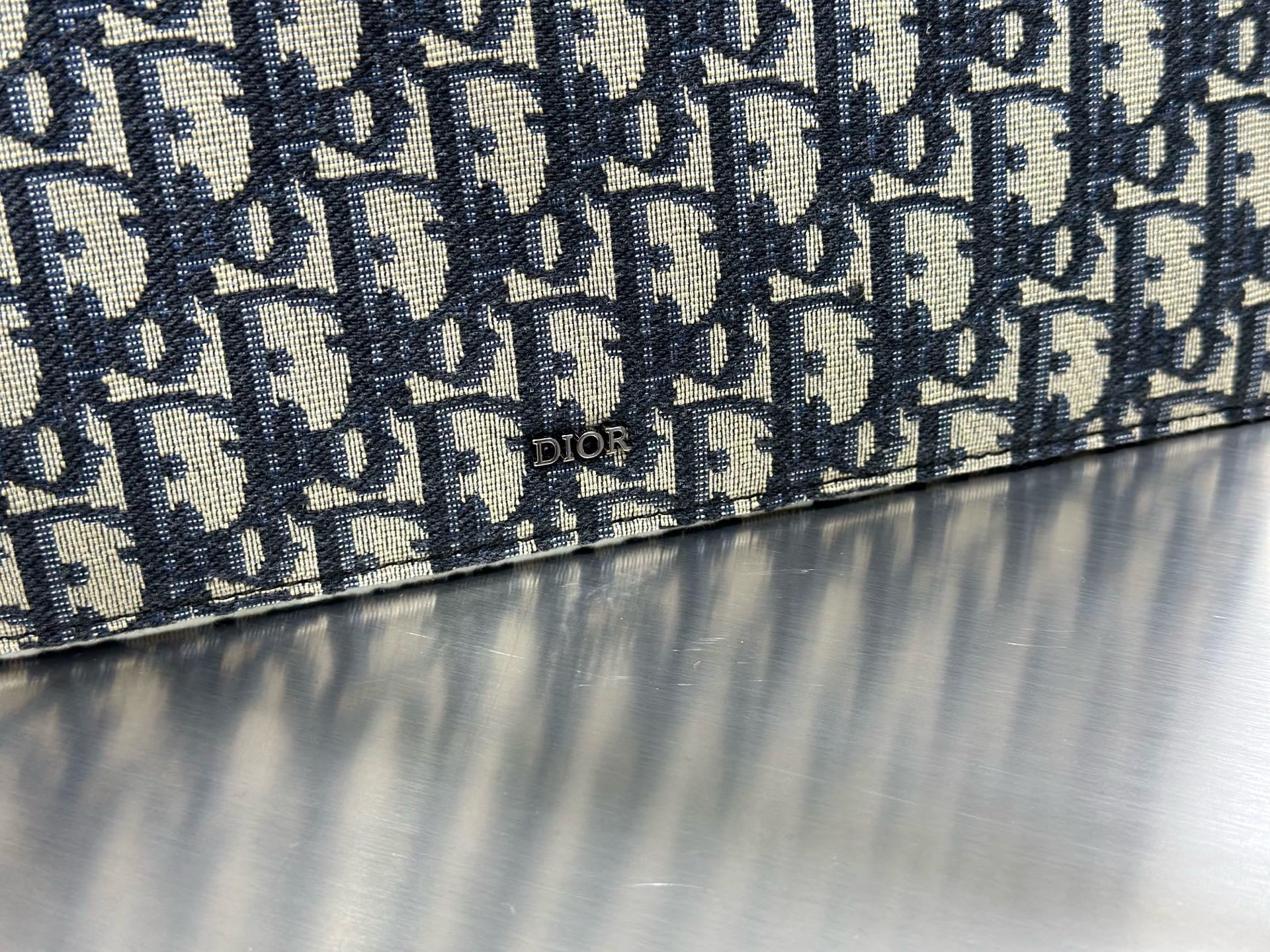 Dark Blue and Beige Bag - FashionHype.xyz