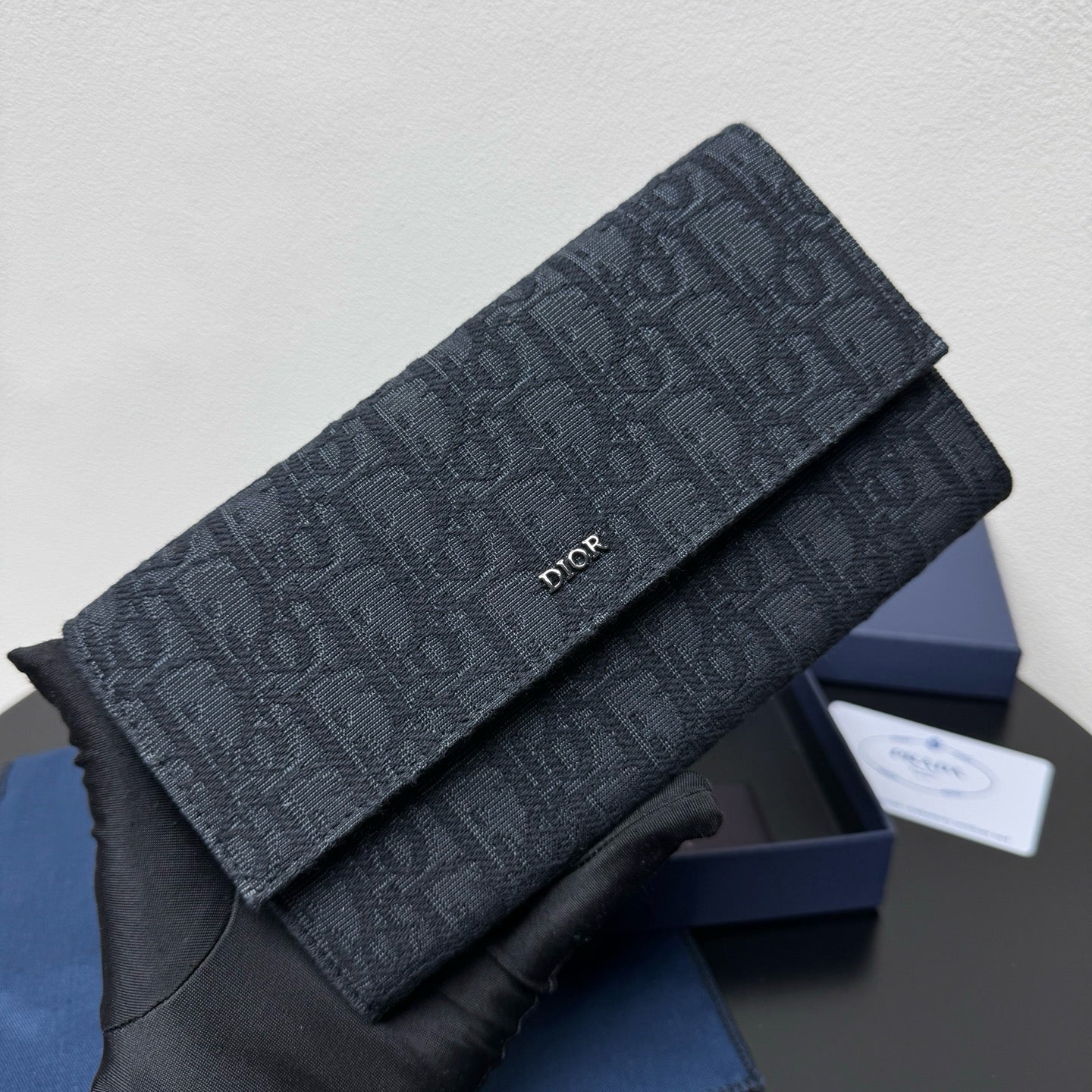 Beige and Black Bag