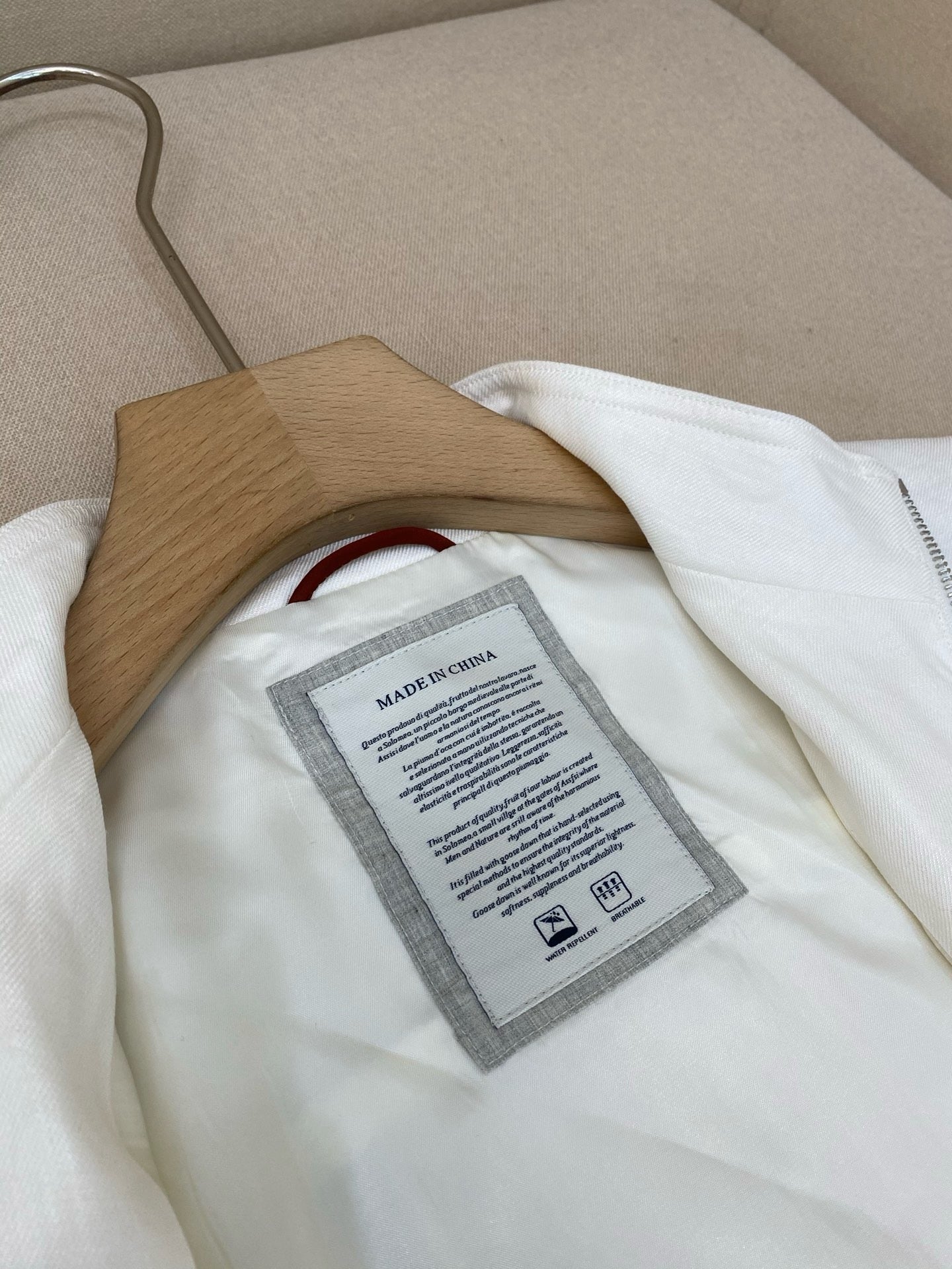 White and Grey Jacket