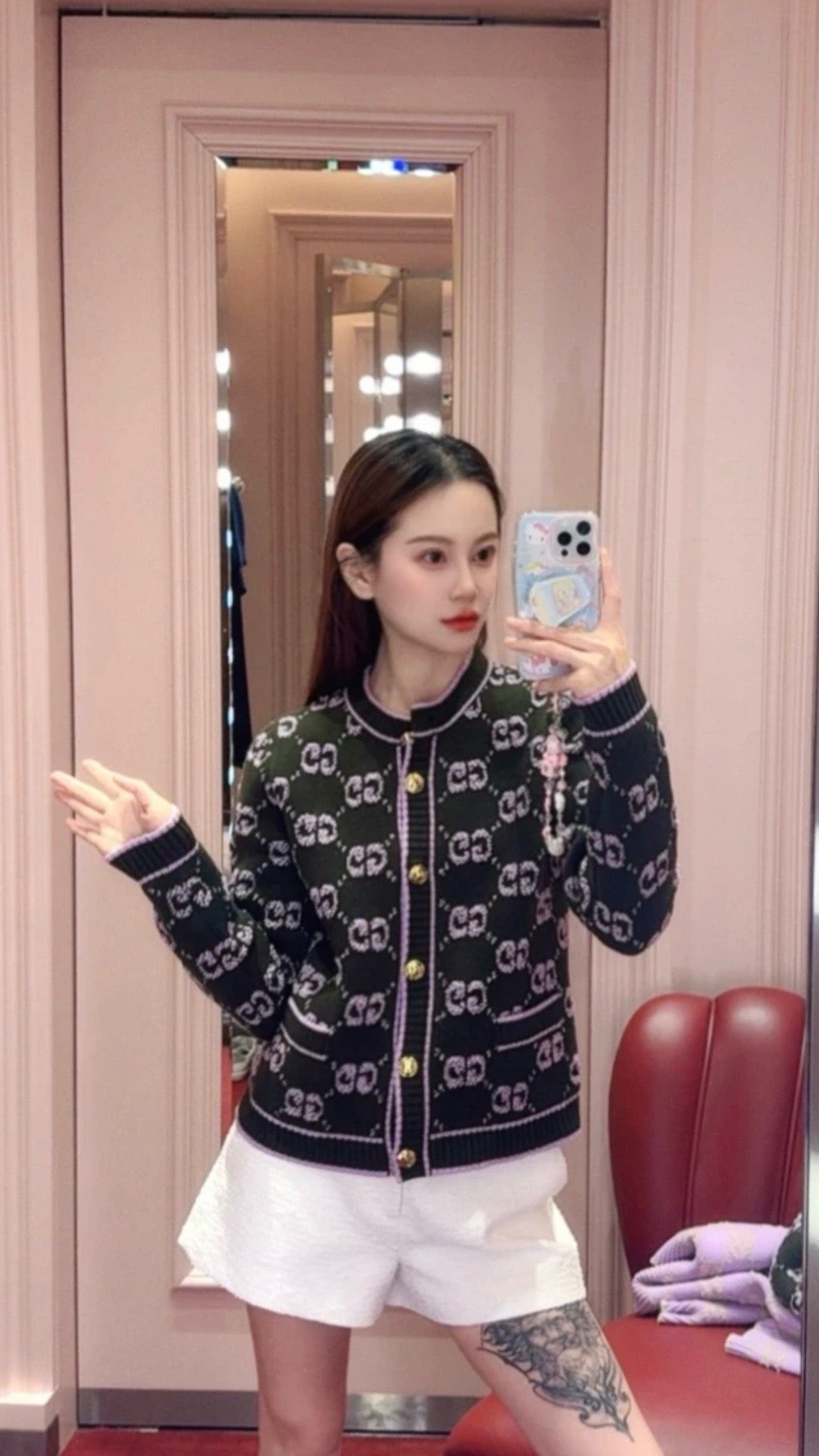 Brown and Light purple Jacket