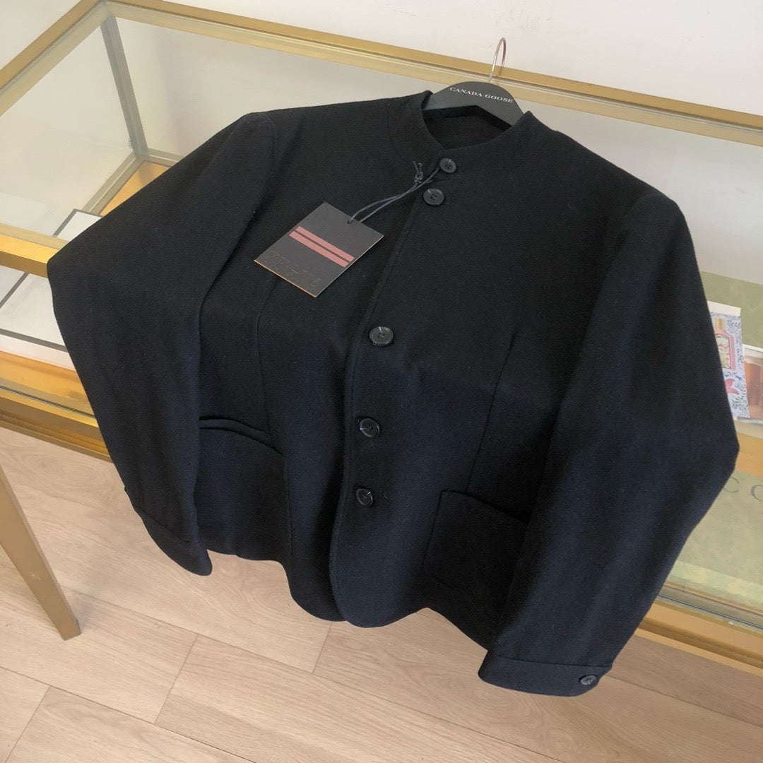 Black and Dark grey Jacket - FashionHype.xyz