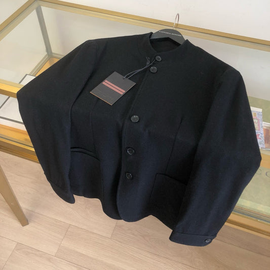 Black and Dark grey Jacket - FashionHype.xyz