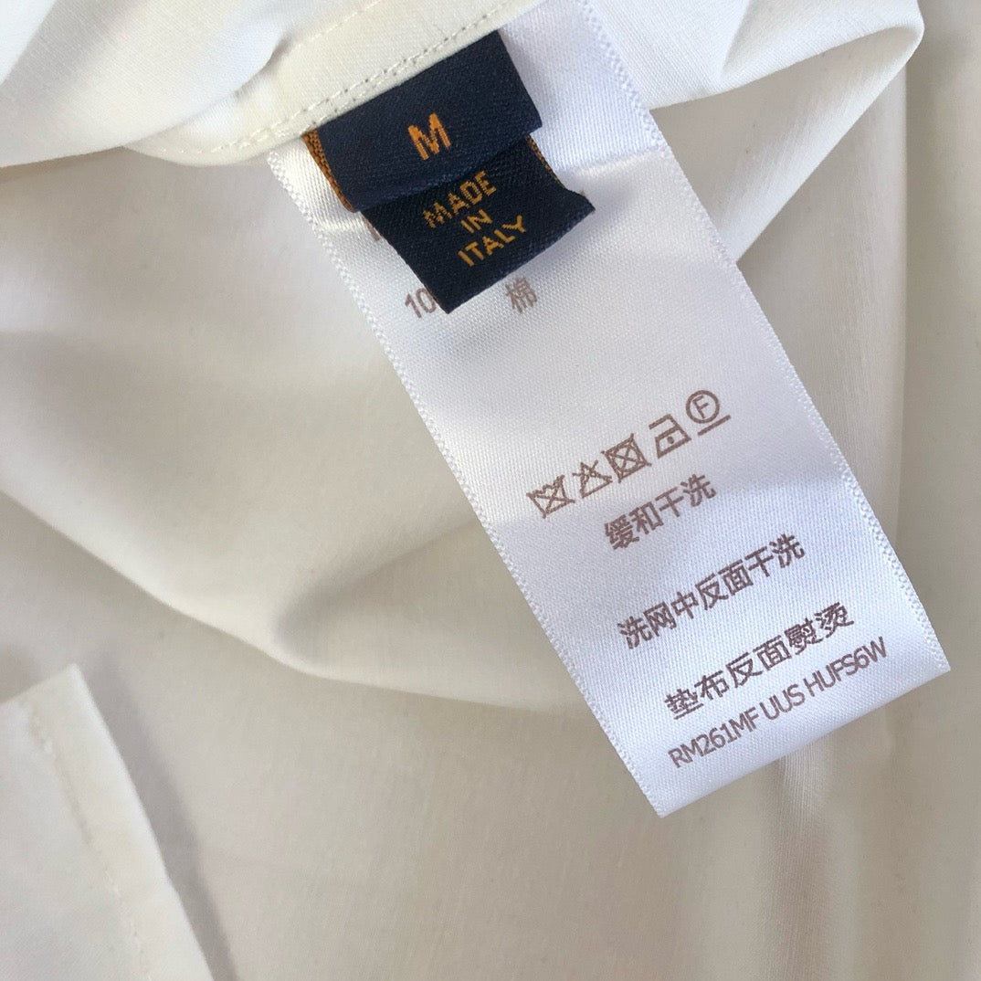 White and Sky blue Shirt