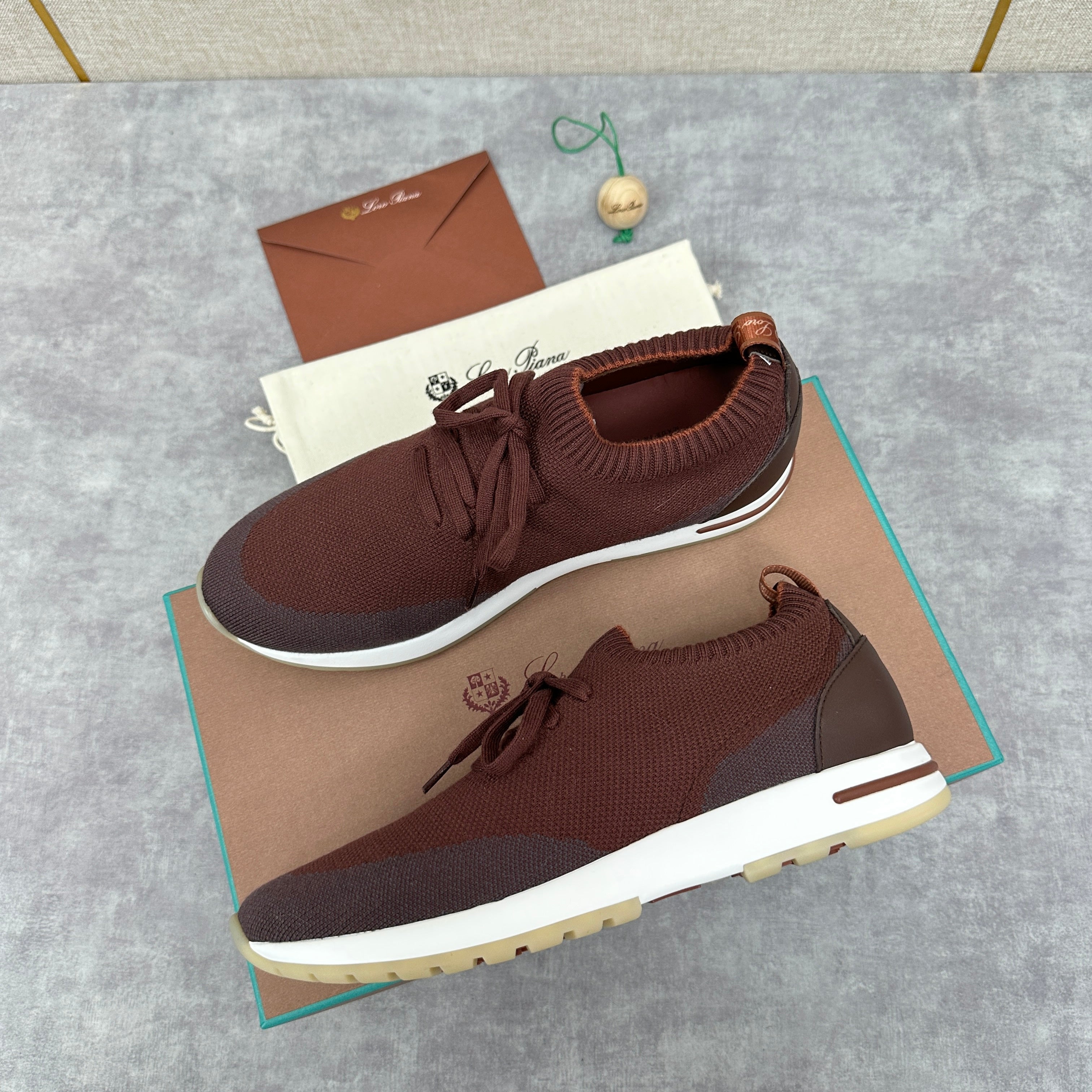 Grey, Blue, Brown, and Green Shoes
