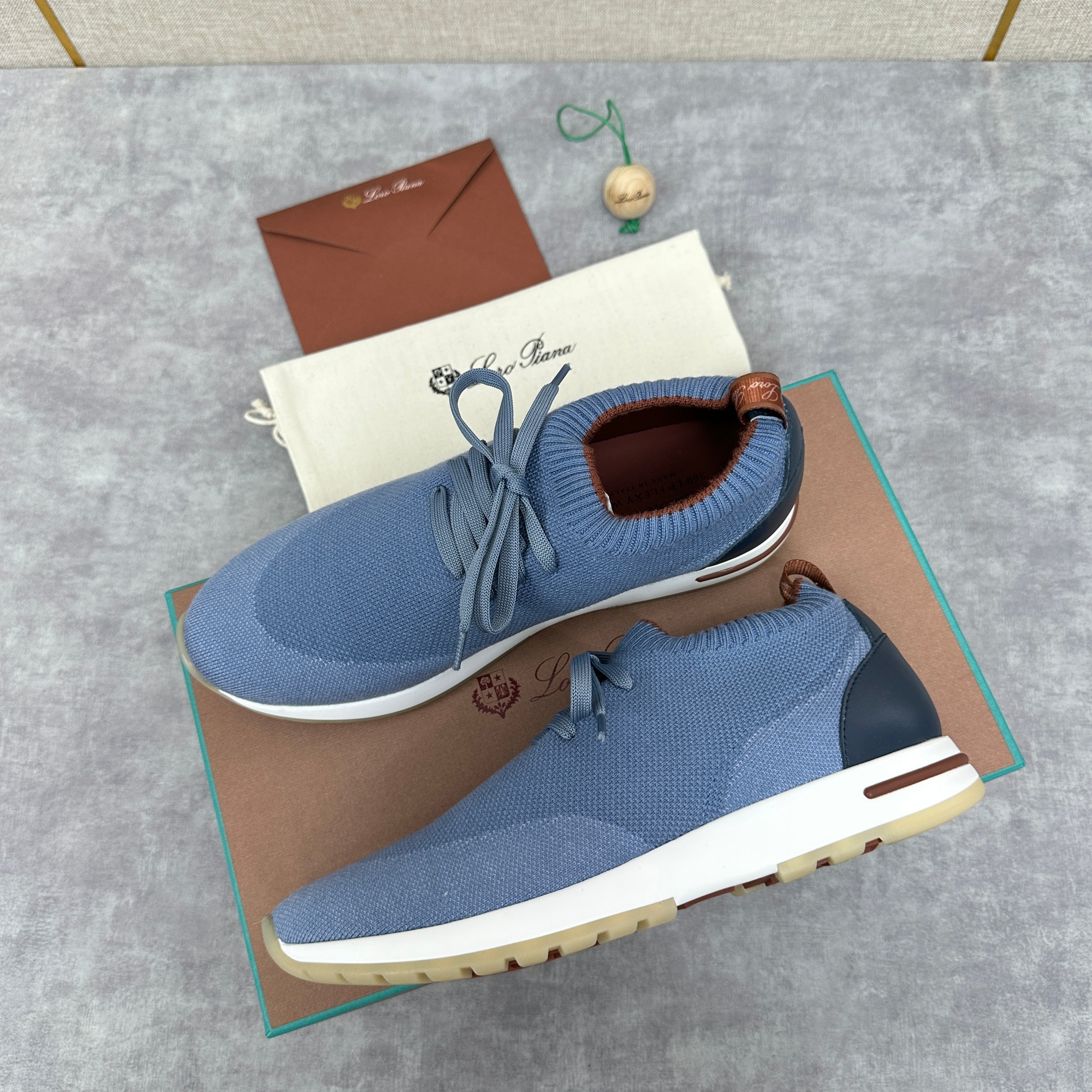 Blue, grey and Black Shoes
