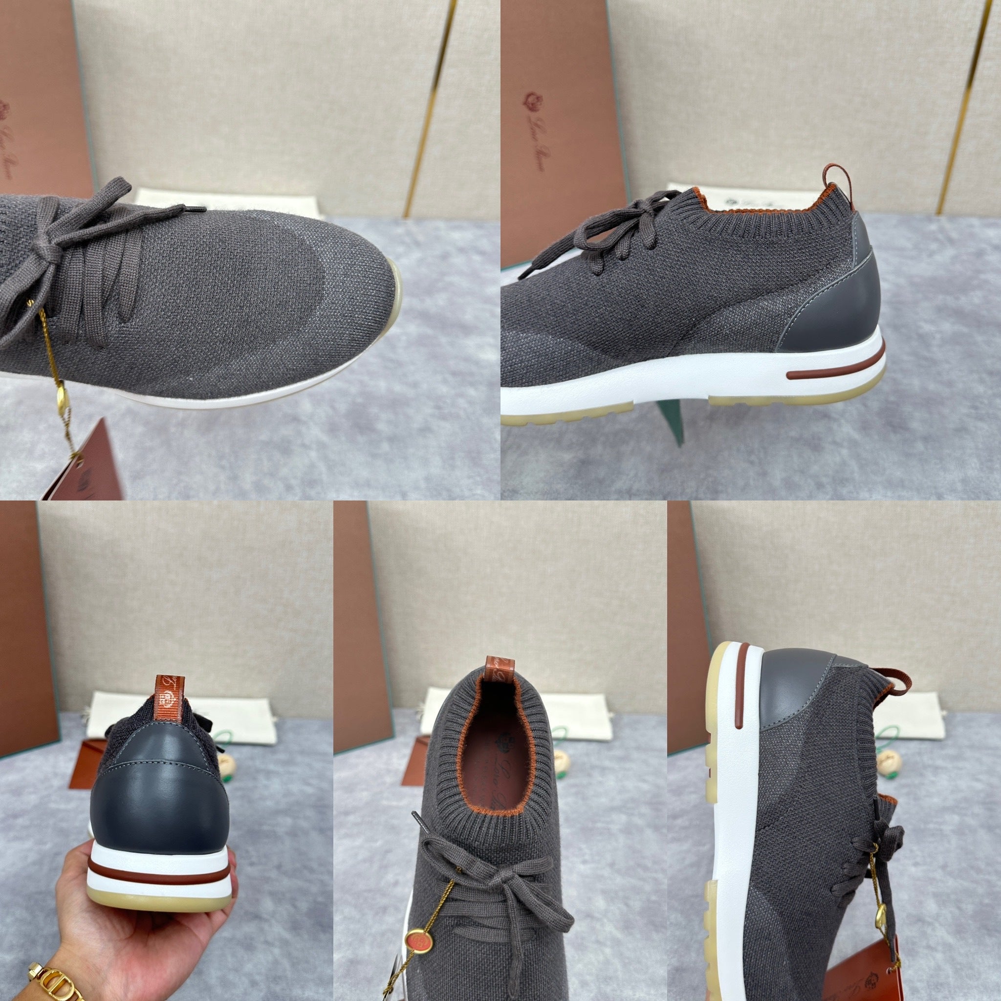 Blue, grey and Black Shoes