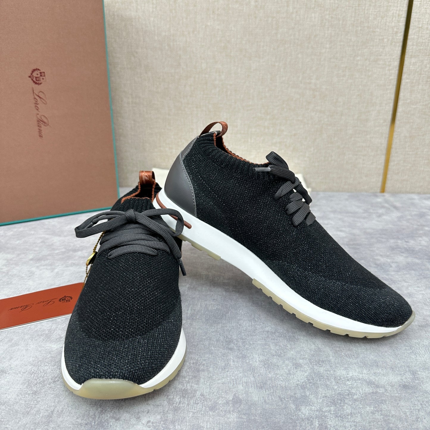 Blue, grey and Black Shoes