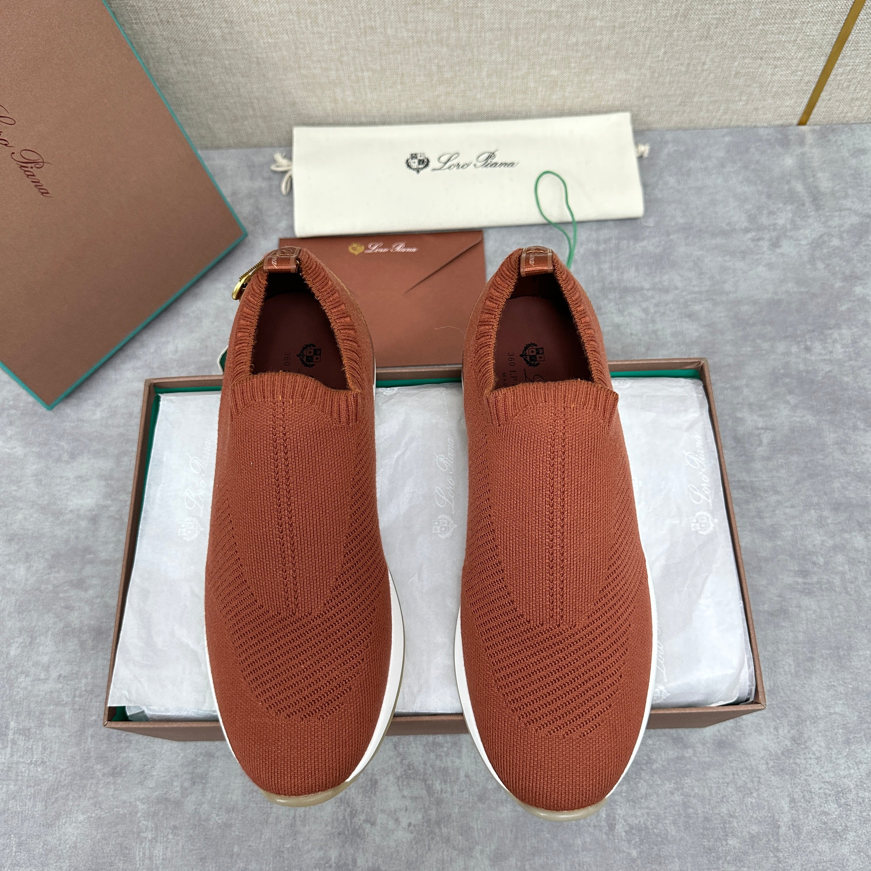 Rust, Forest Green, Navy Shoes
