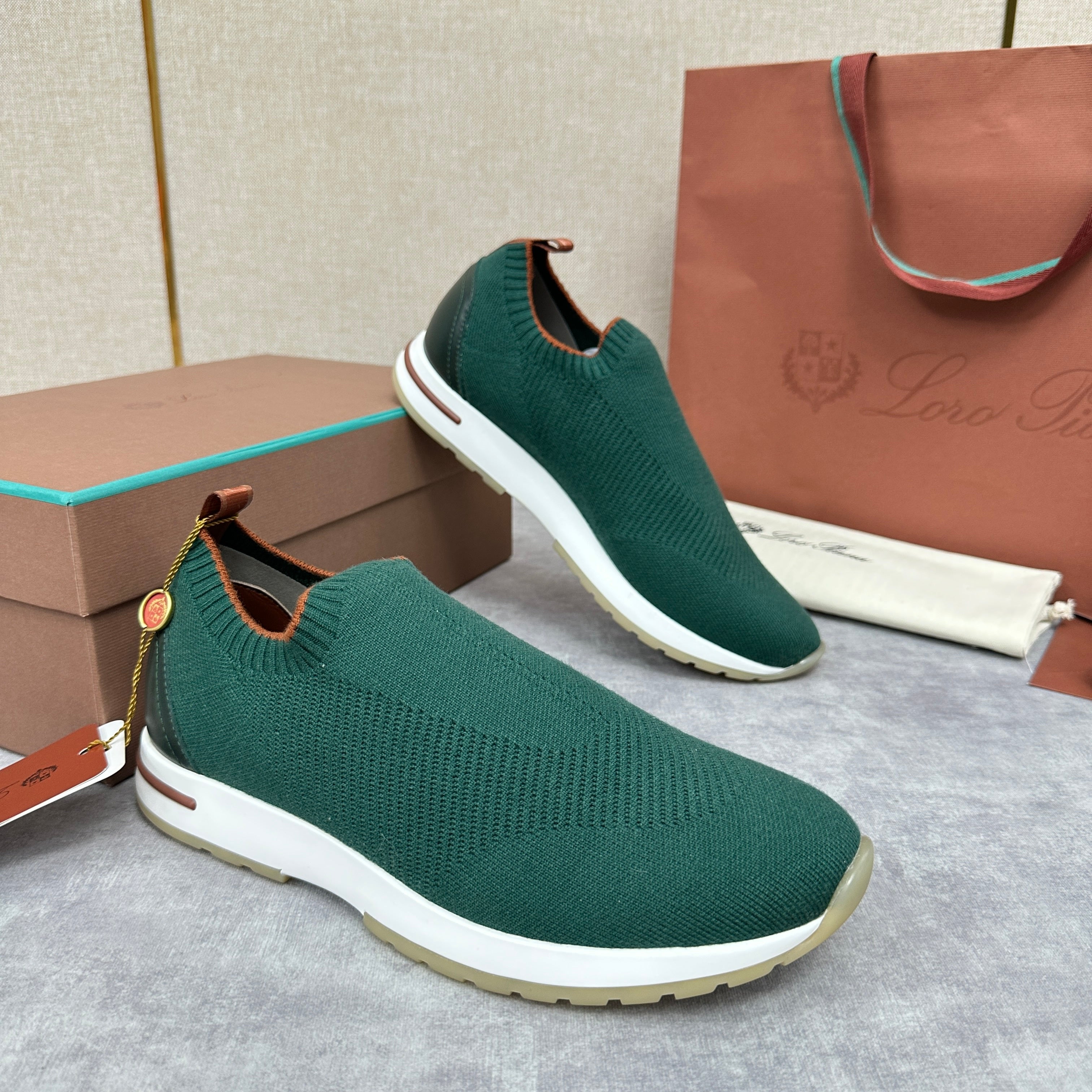 Rust, Forest Green, Navy Shoes