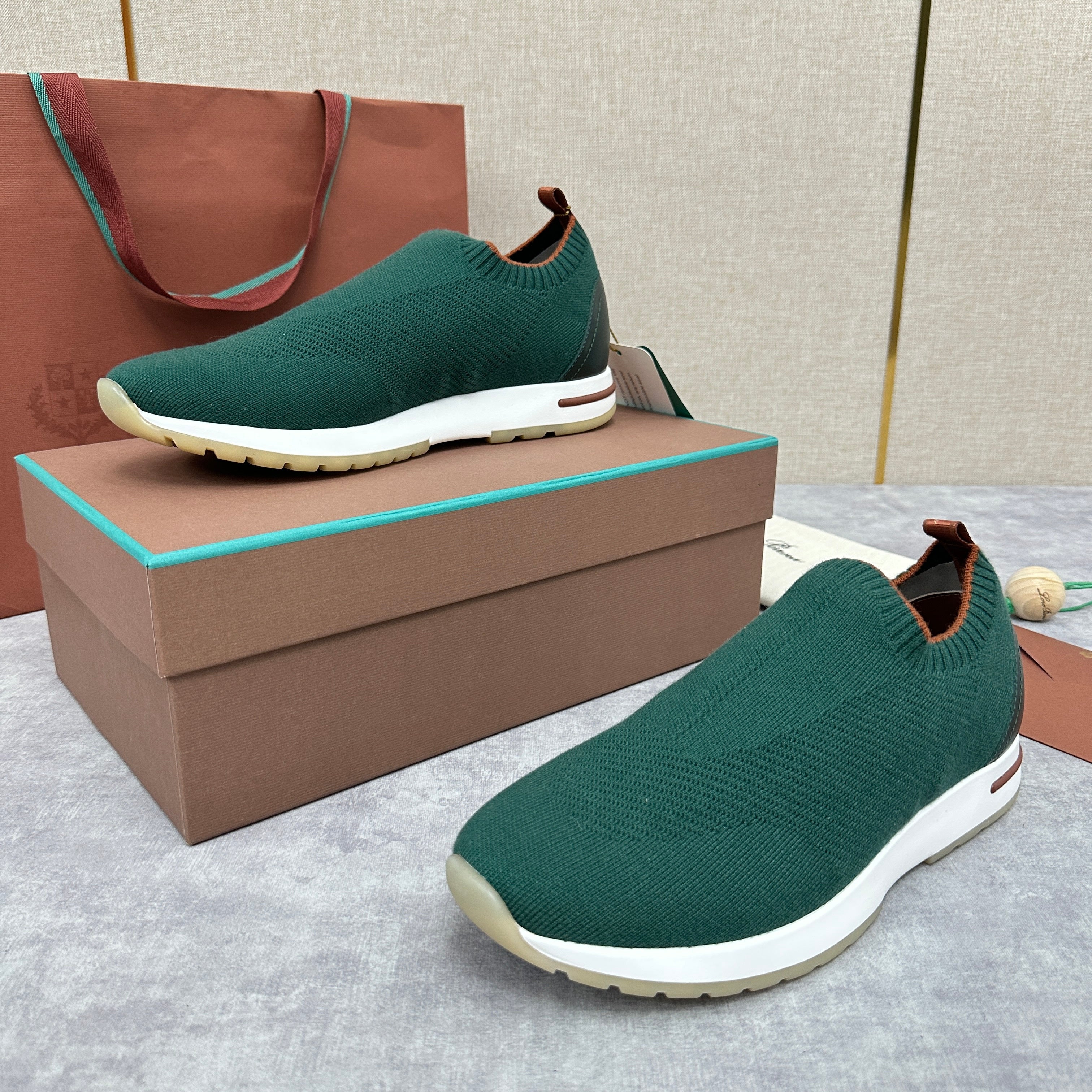 Rust, Forest Green, Navy Shoes