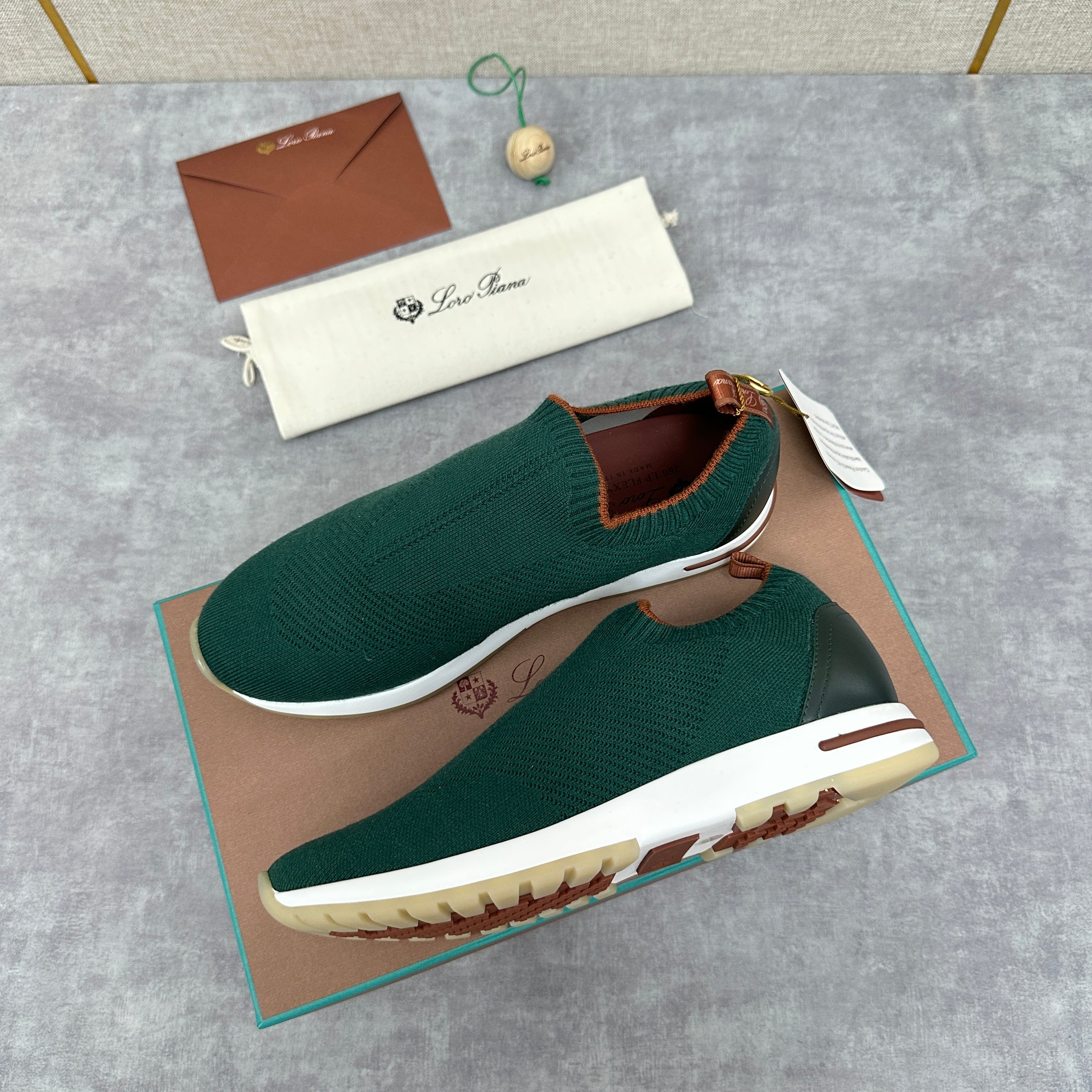 Rust, Forest Green, Navy Shoes