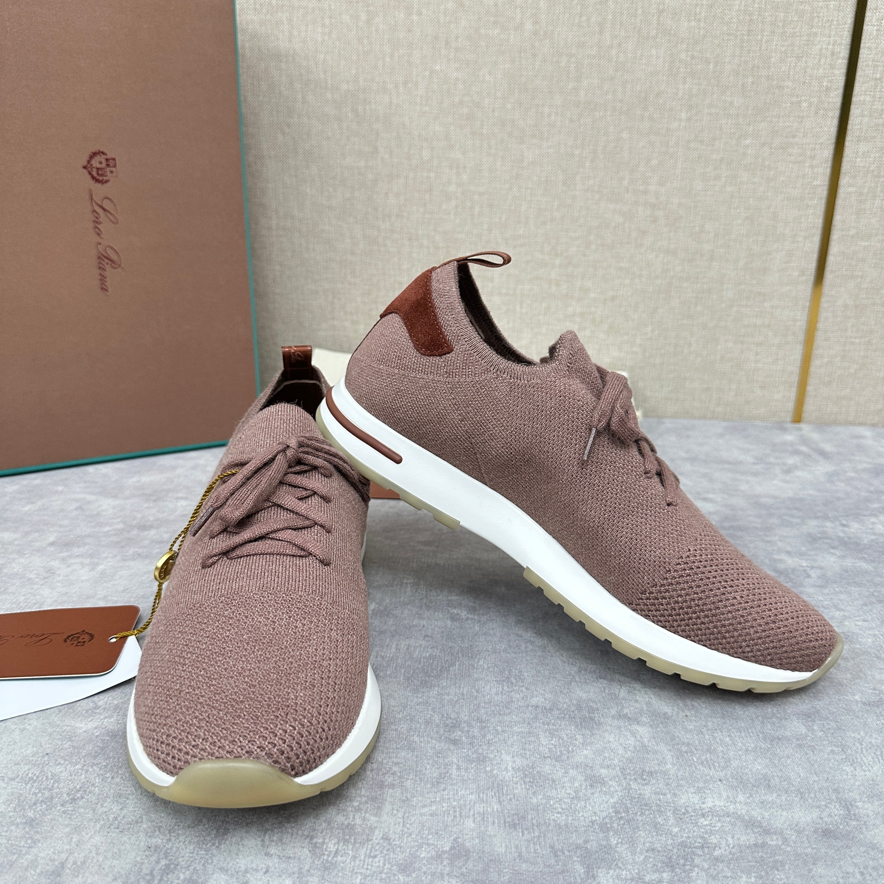 Blue, Brown, Grey and Light brown Shoes