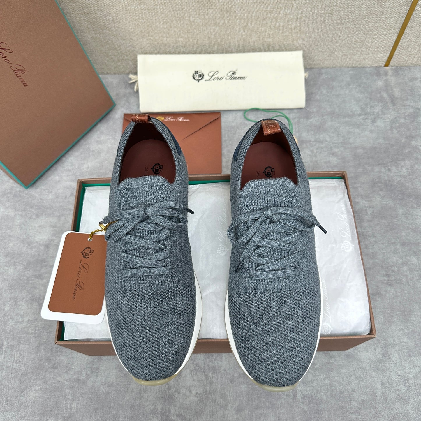 Grey, Brown, Navy blue and Dark brown Shoes