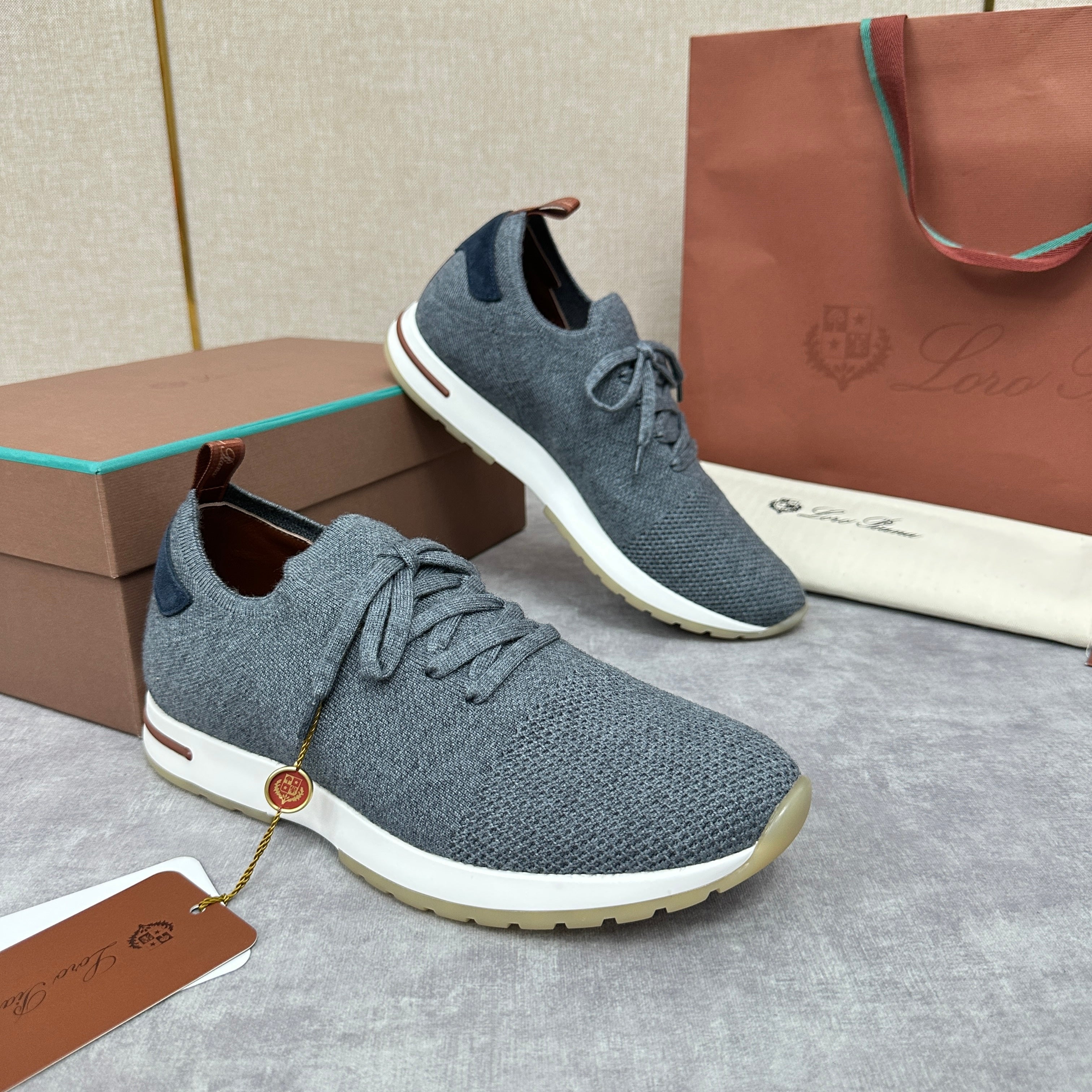 Grey, Brown, Navy blue and Dark brown Shoes - FashionHype.xyz