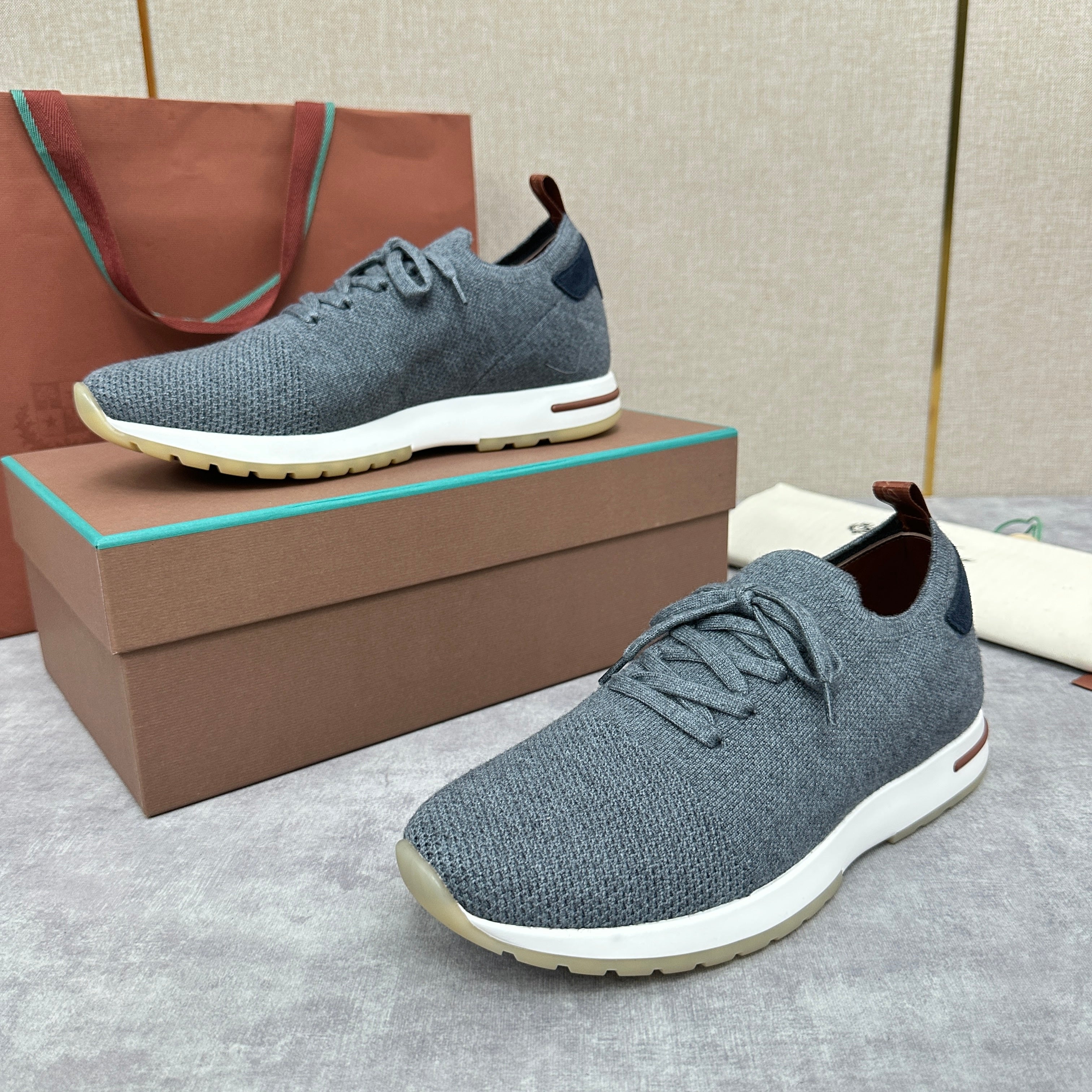 Grey, Brown, Navy blue and Dark brown Shoes - FashionHype.xyz