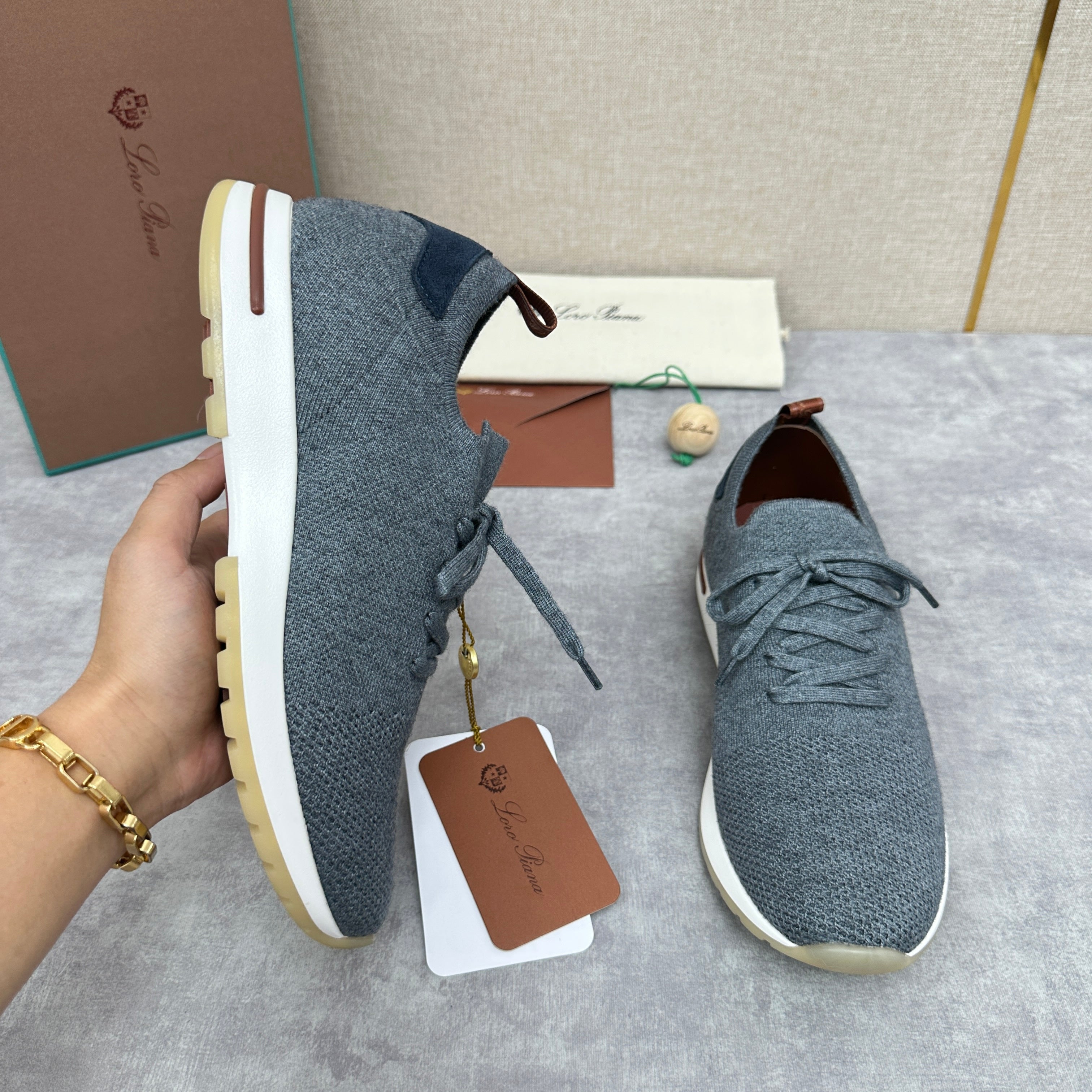 Grey, Brown, Navy blue and Dark brown Shoes - FashionHype.xyz