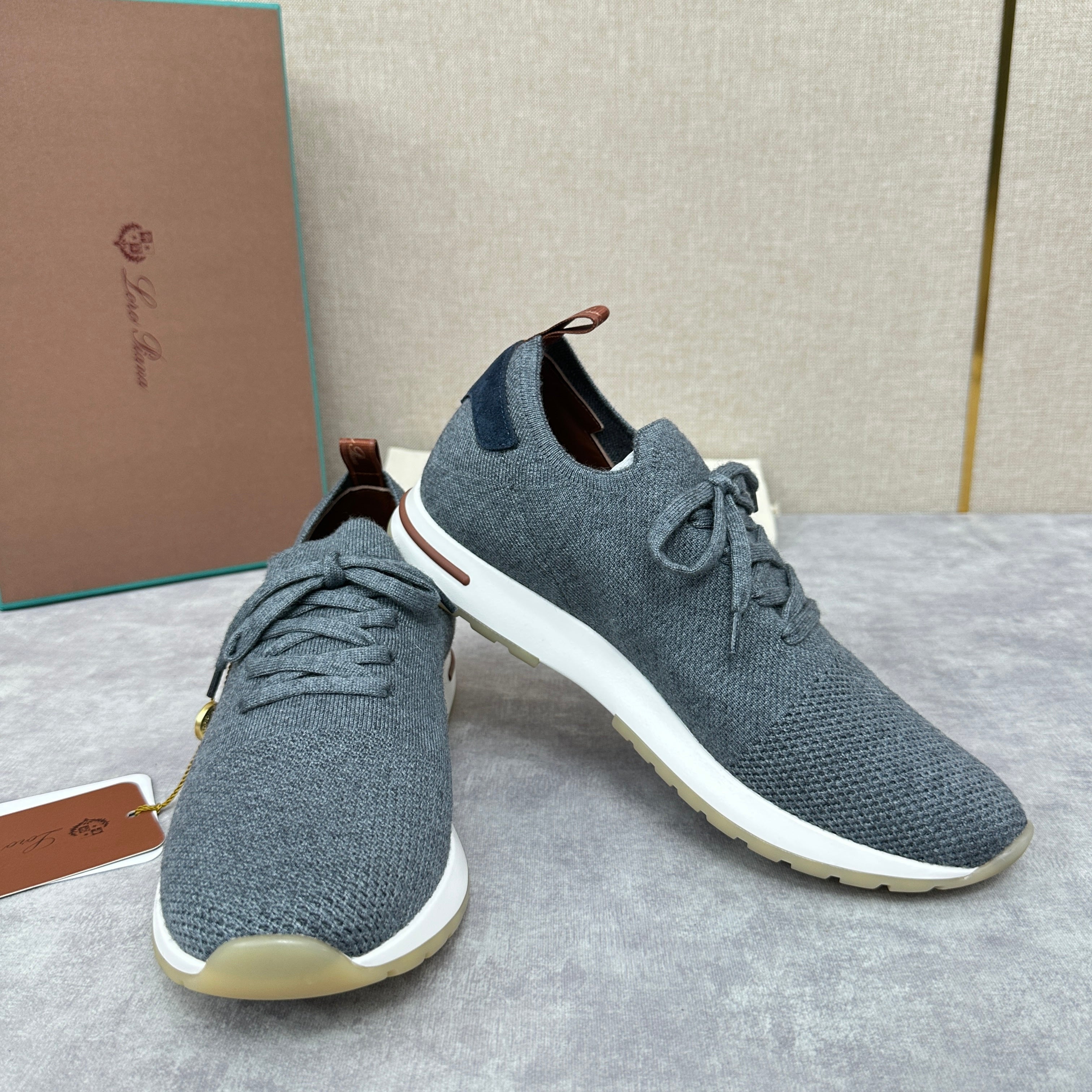 Grey, Brown, Navy blue and Dark brown Shoes - FashionHype.xyz