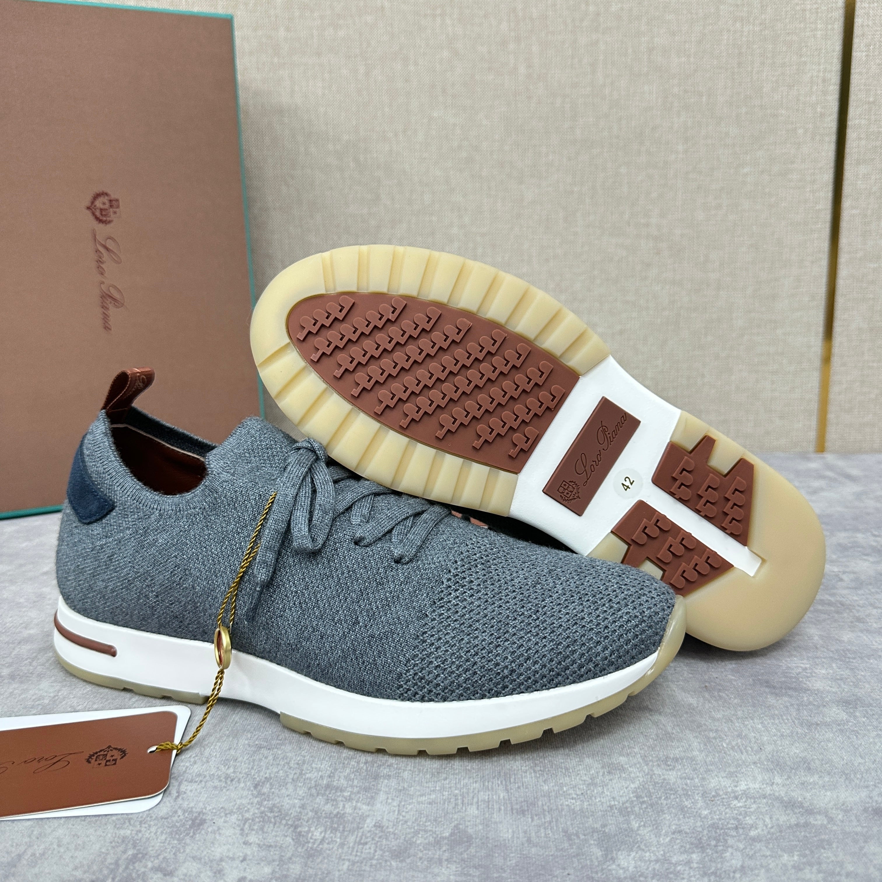 Grey, Brown, Navy blue and Dark brown Shoes - FashionHype.xyz