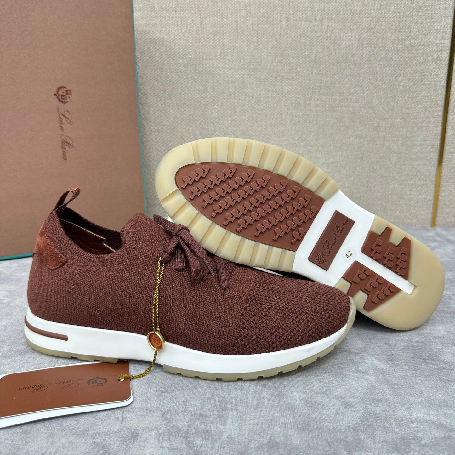 Grey, Brown, Navy blue and Dark brown Shoes