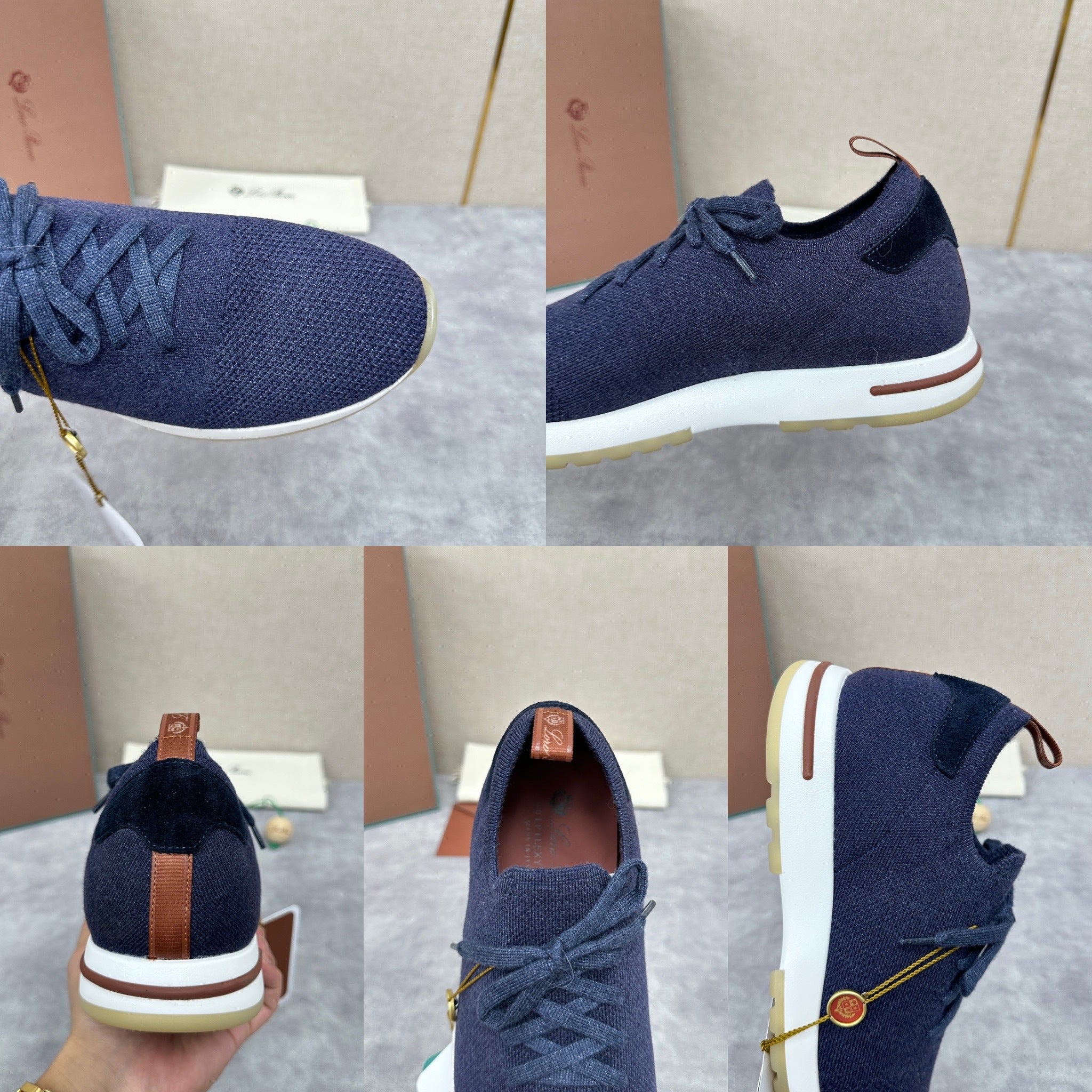 Grey, Brown, Navy blue and Dark brown Shoes - FashionHype.xyz