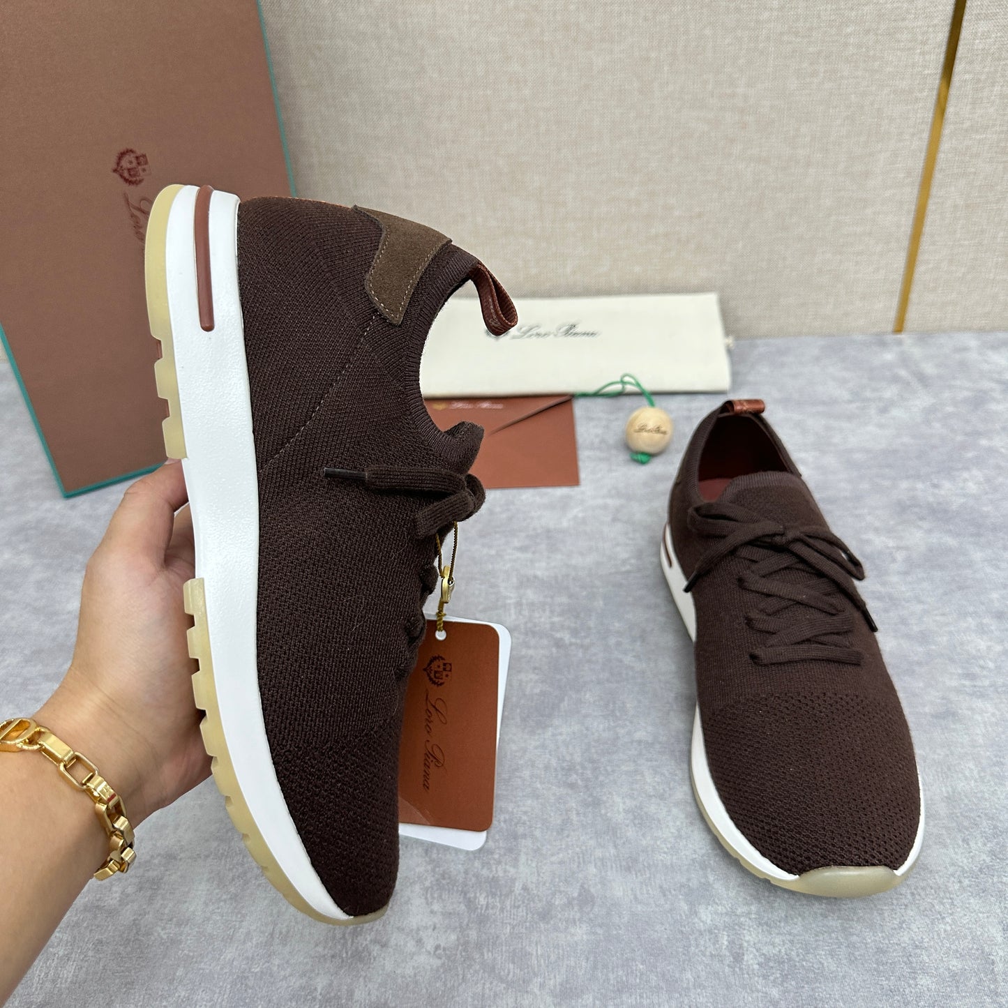 Grey, Brown, Navy blue and Dark brown Shoes