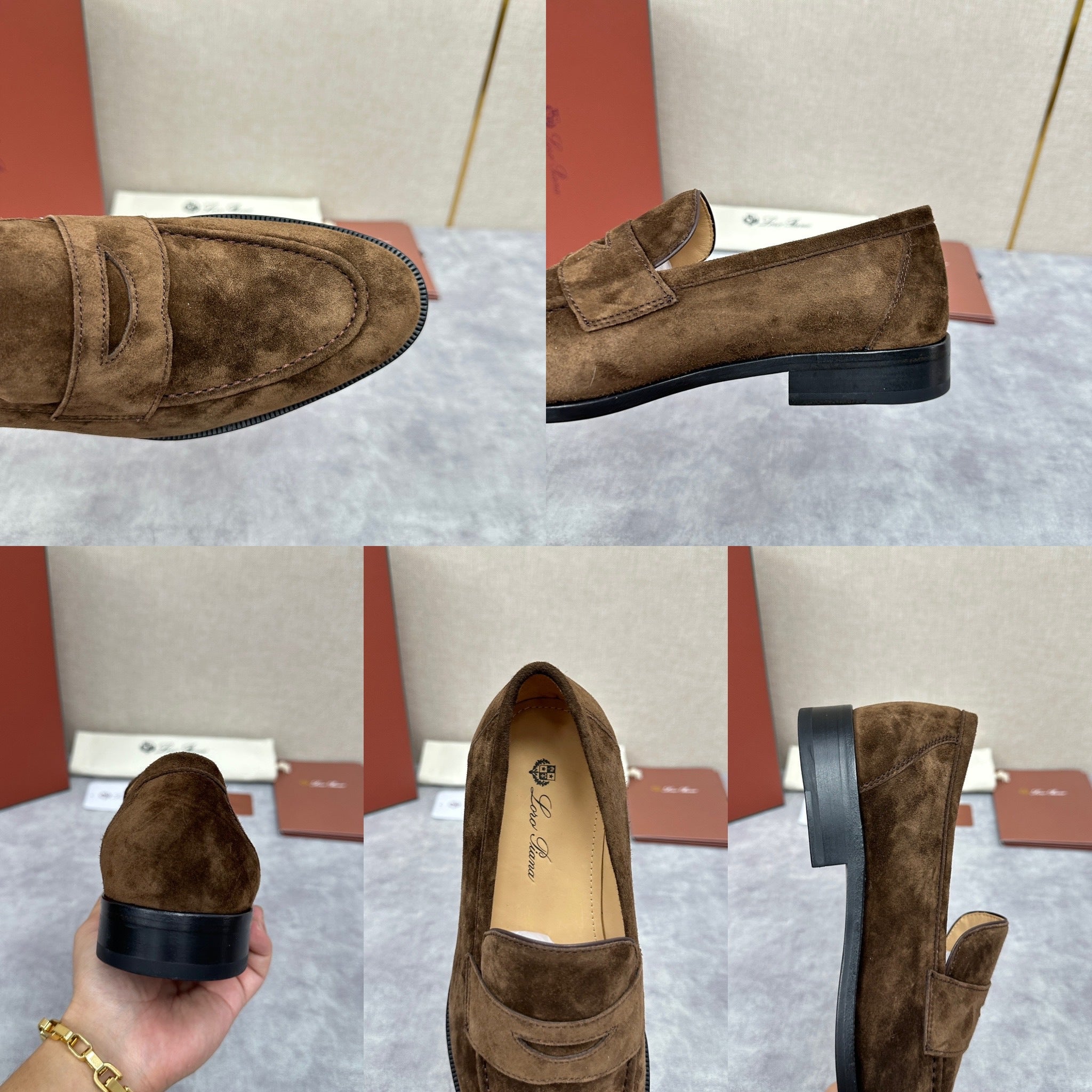 Brown, Dark brown and Black Shoes - FashionHype.xyz
