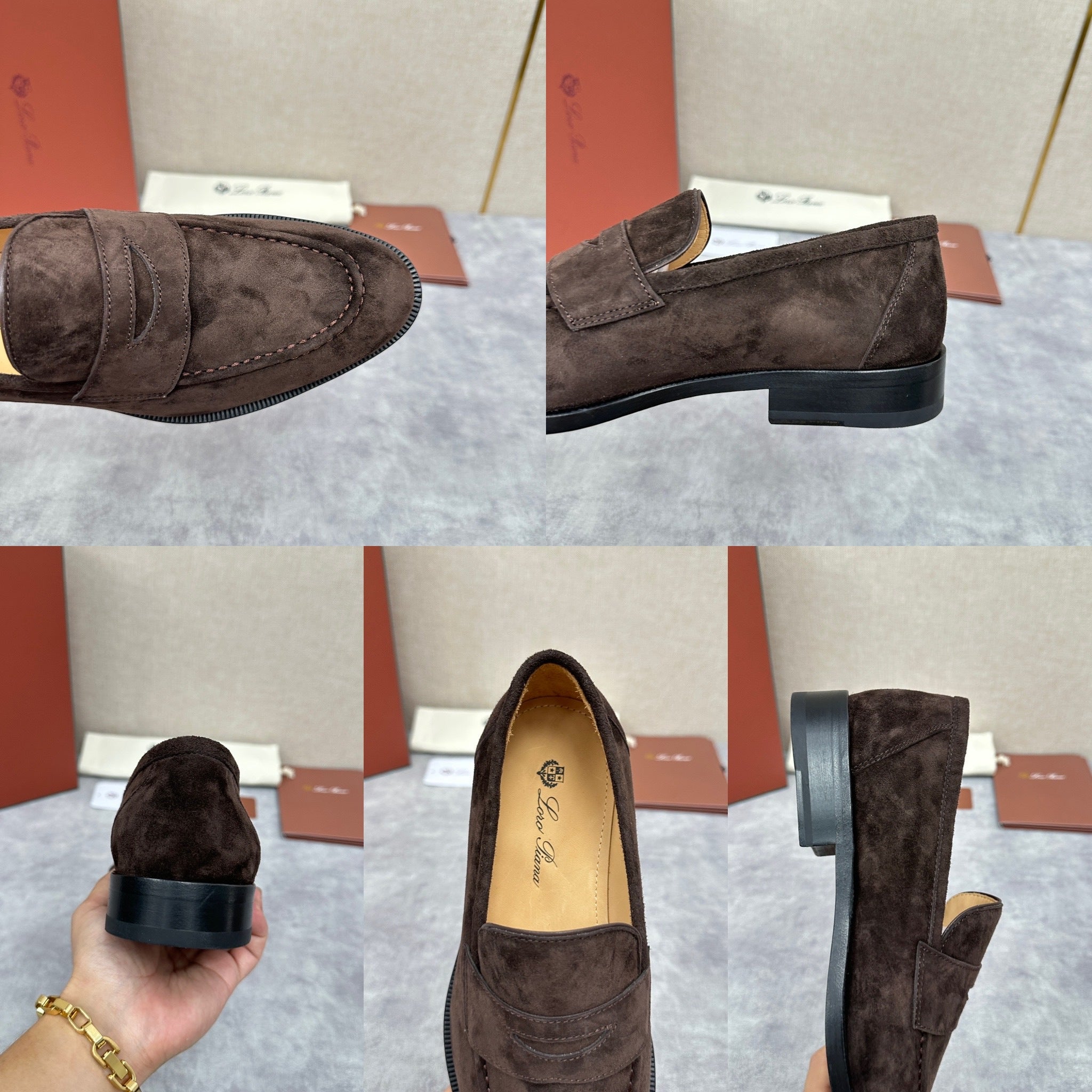 Brown, Dark brown and Black Shoes - FashionHype.xyz