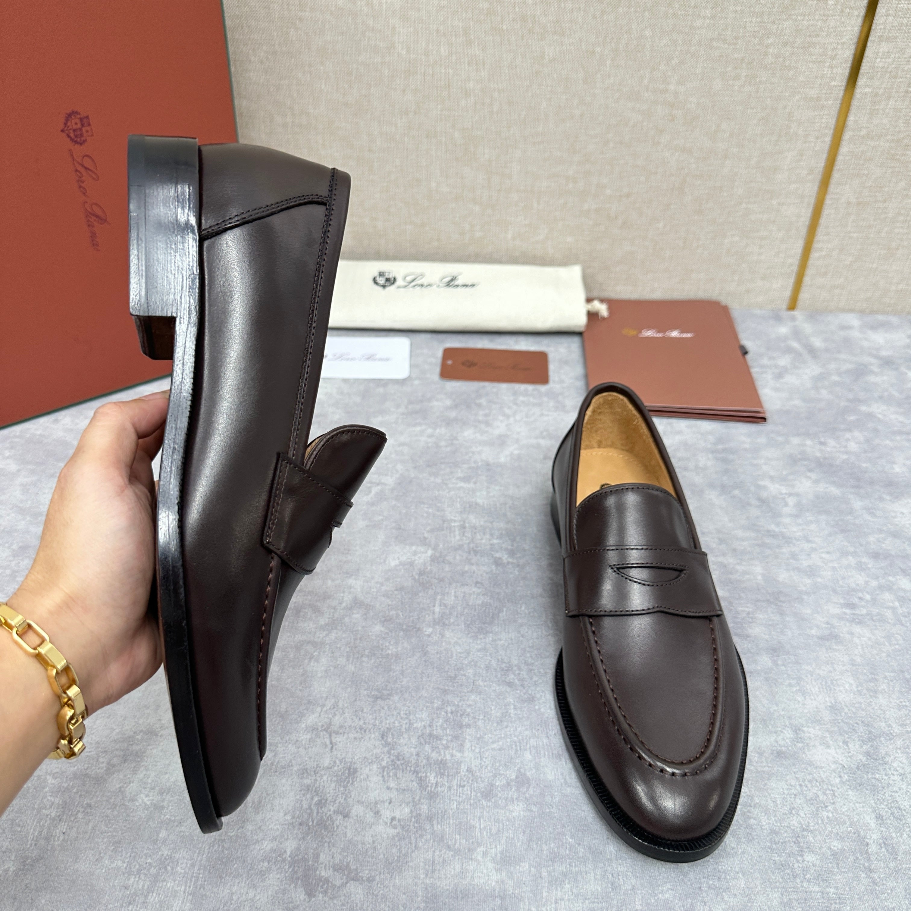 Brown, Dark brown and Black Shoes - FashionHype.xyz