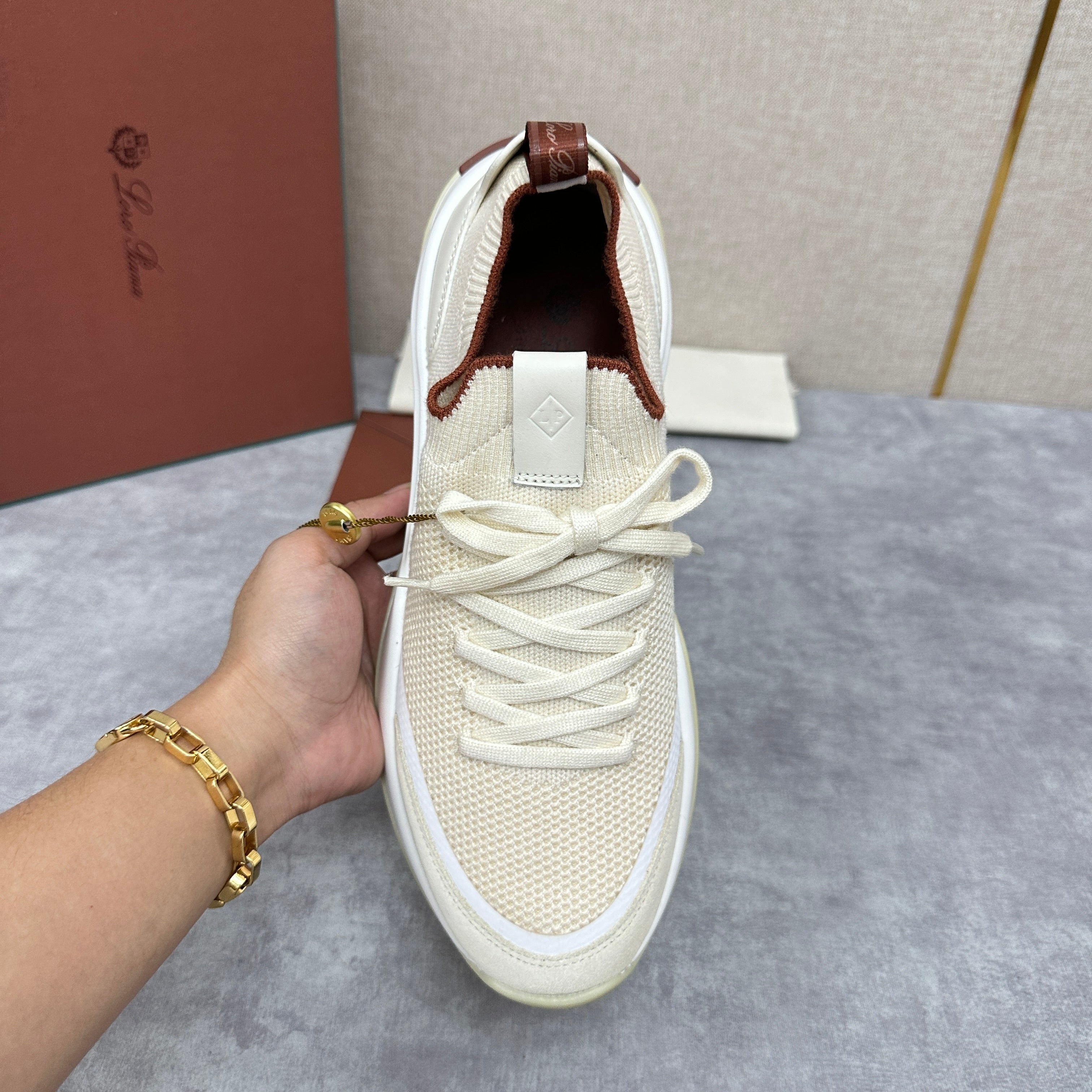 White, Black and Blue Shoes