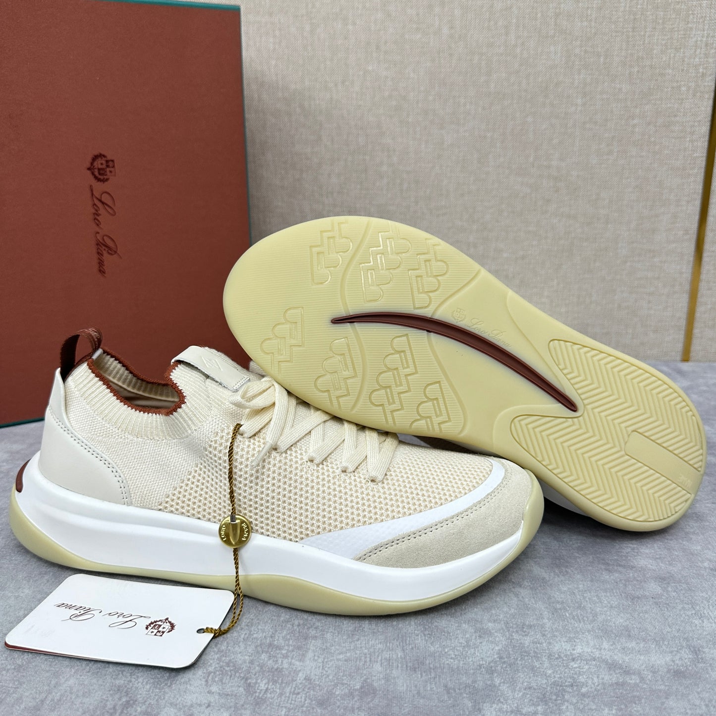 White, Black and Blue Shoes