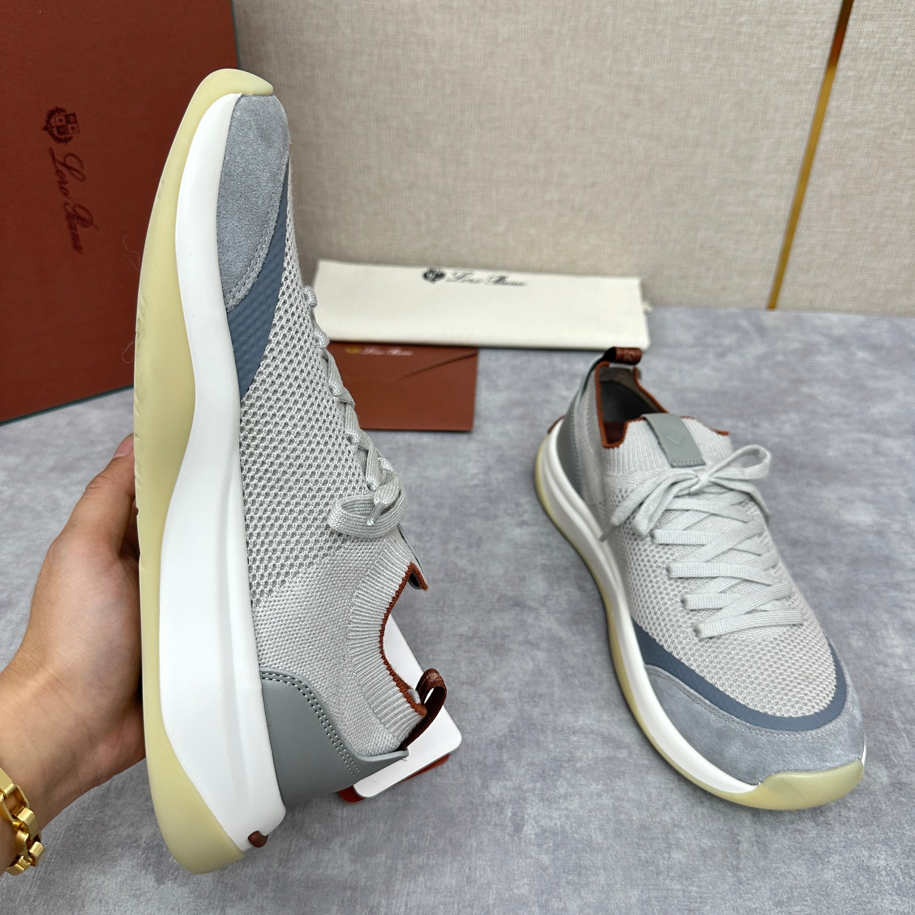 Light Grey, Beige, Black and Charcoal Grey Shoes