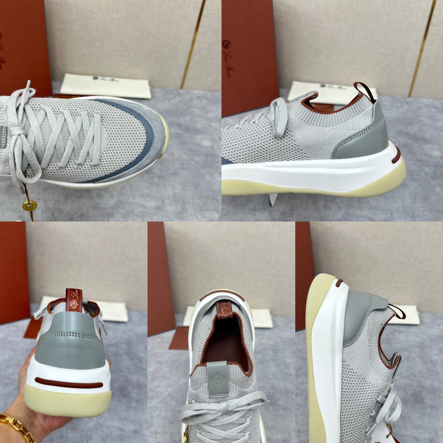 Light Grey, Beige, Black and Charcoal Grey Shoes