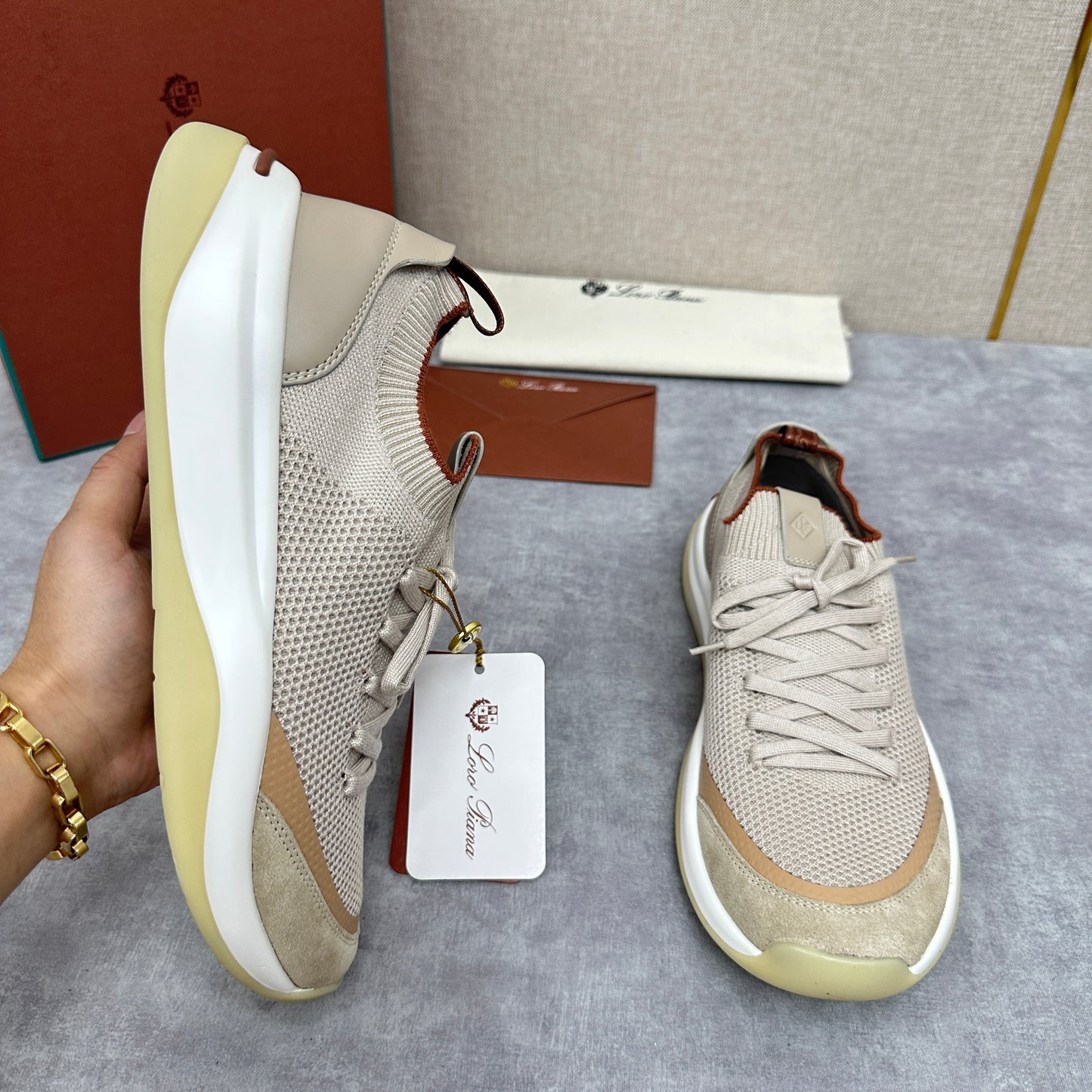 Light Grey, Beige, Black and Charcoal Grey Shoes